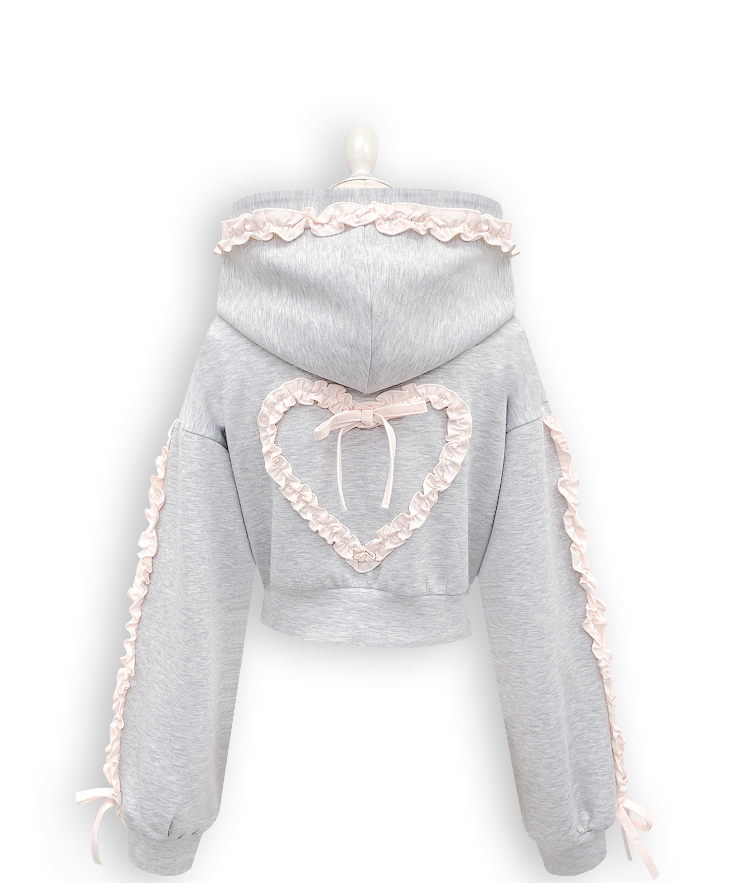 カラーフリルパーカーセットアップ