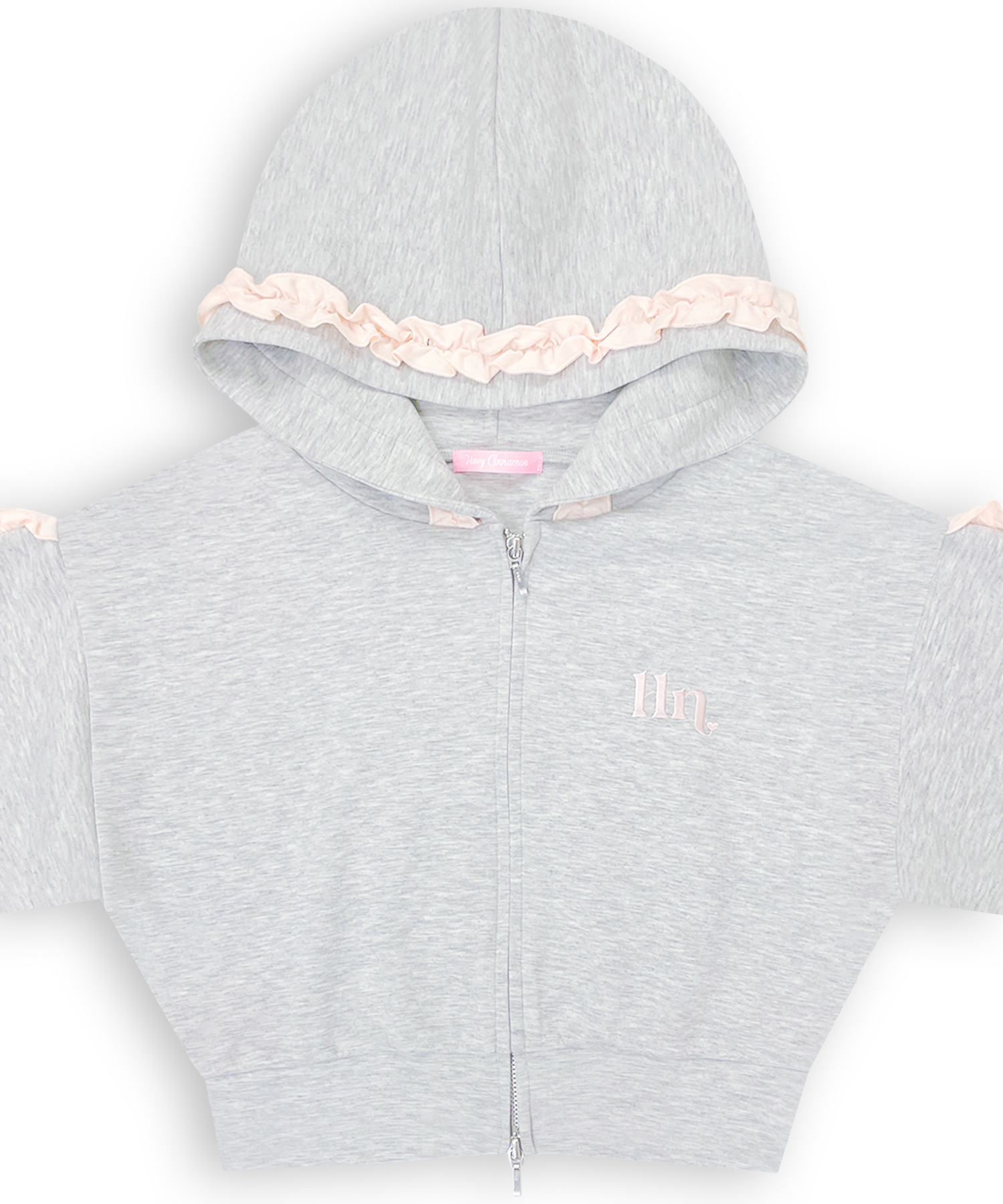 カラーフリルパーカーセットアップ