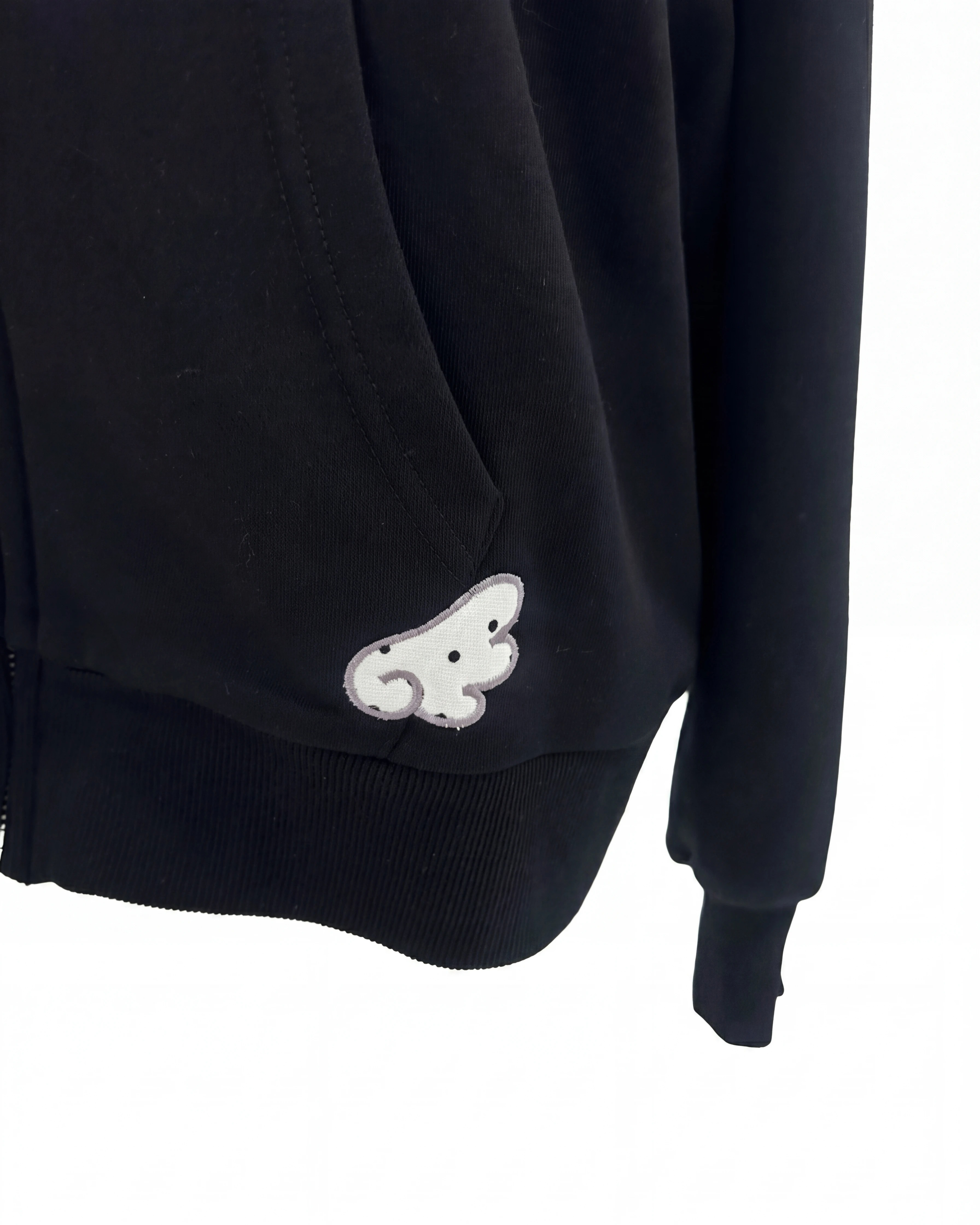 パターンアップリケジップパーカー