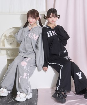 バックフリルAPスウェットパンツ