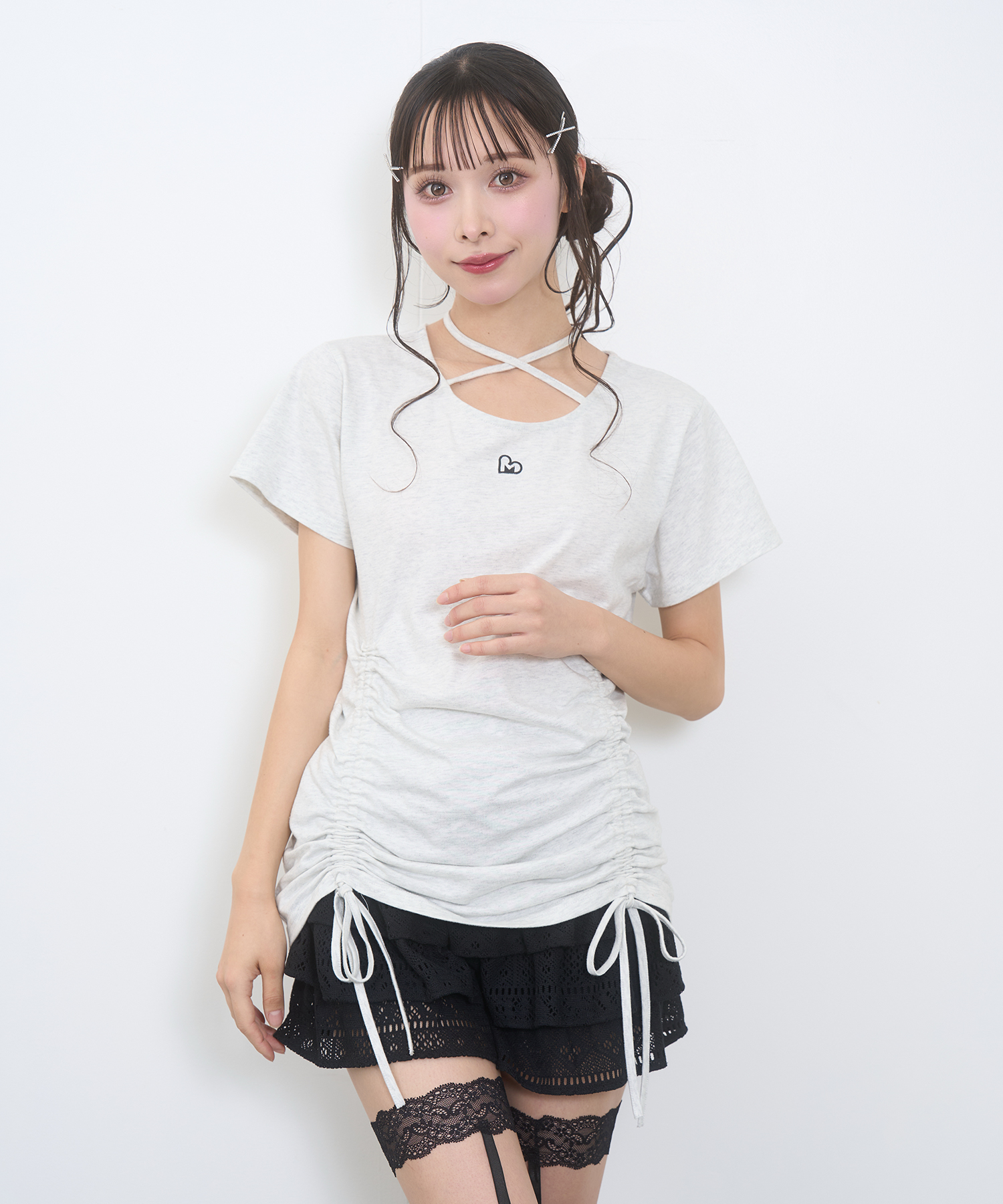 ドロストロゴTシャツ / オートミール