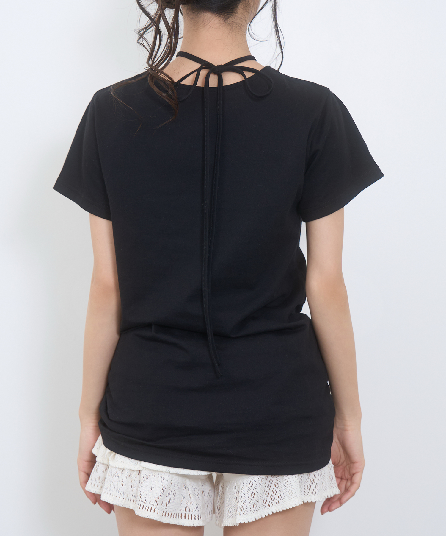 ドロストロゴTシャツ / ブラック