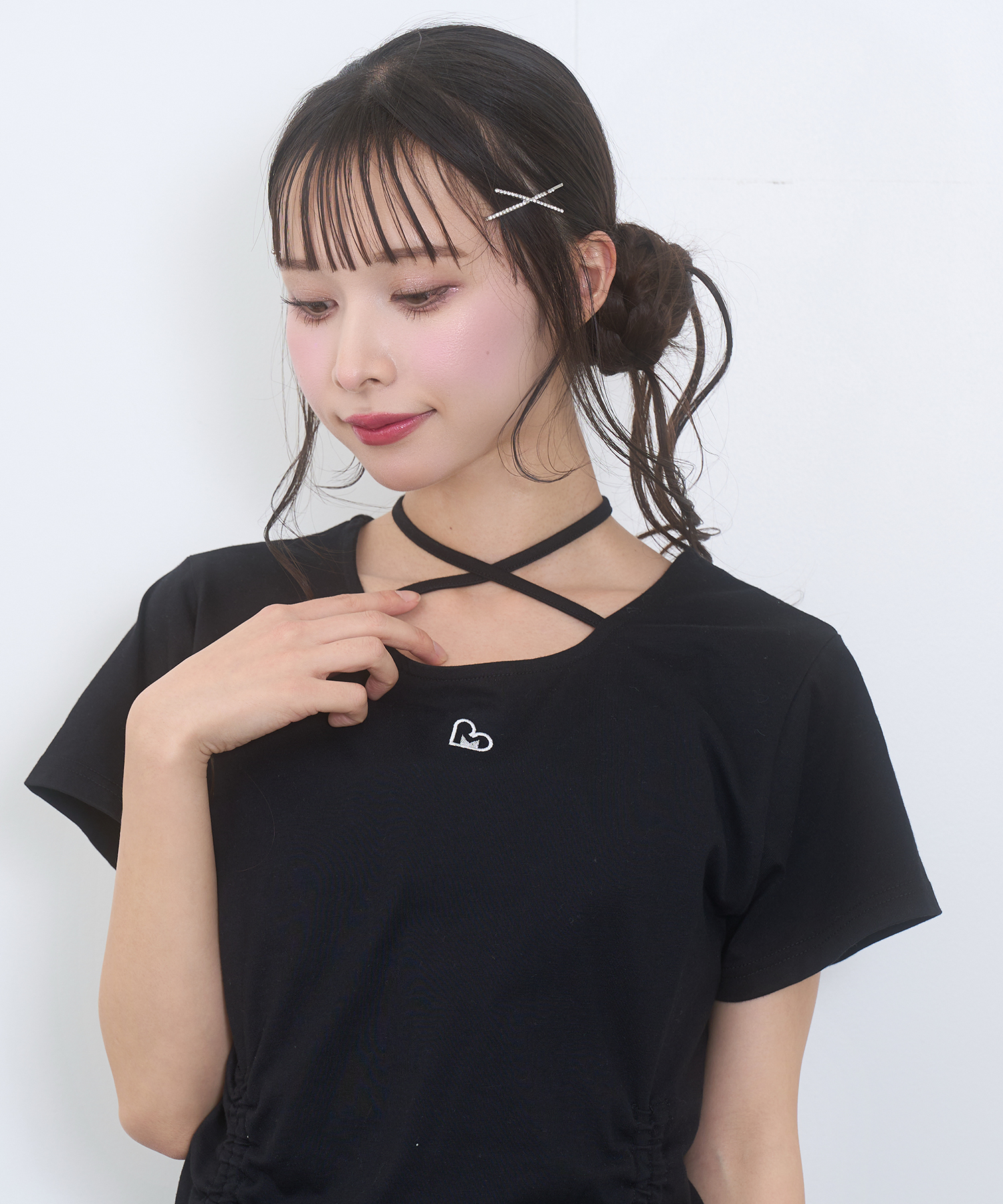 ドロストロゴTシャツ / ブラック