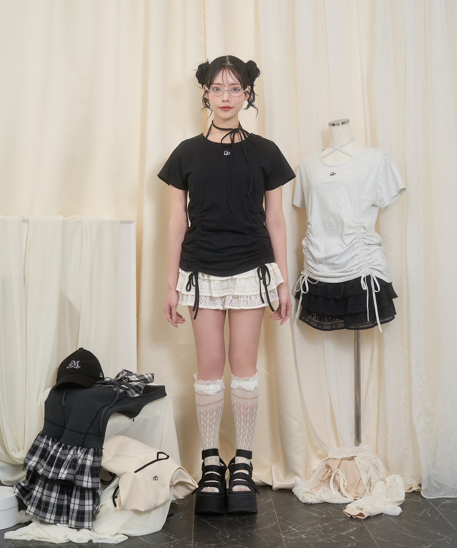 ドロストロゴTシャツ / ブラック