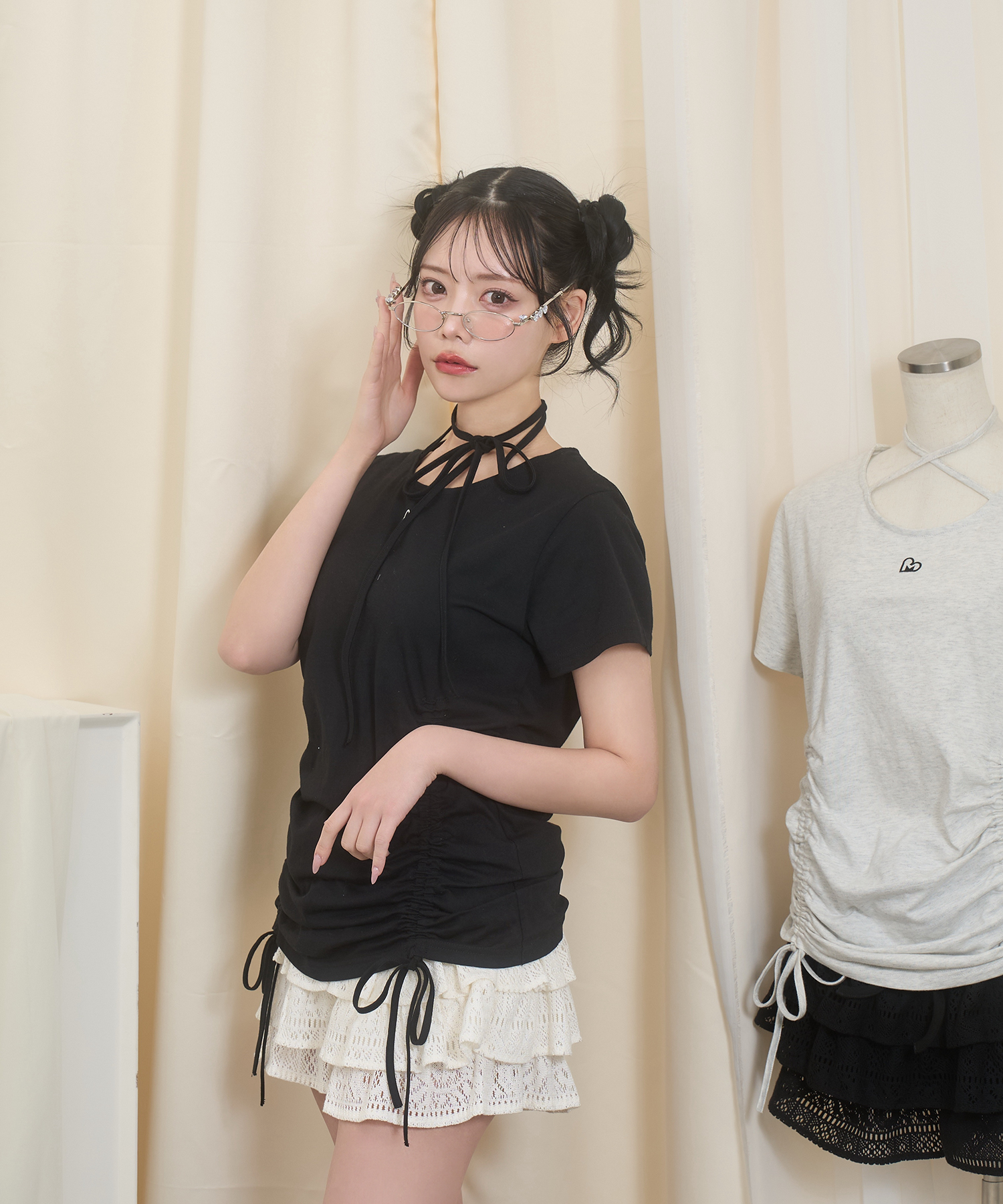 ドロストロゴTシャツ / ブラック