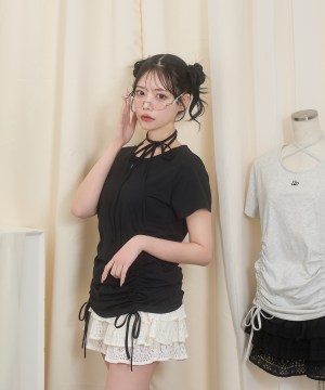 ドロストロゴTシャツ / ブラック