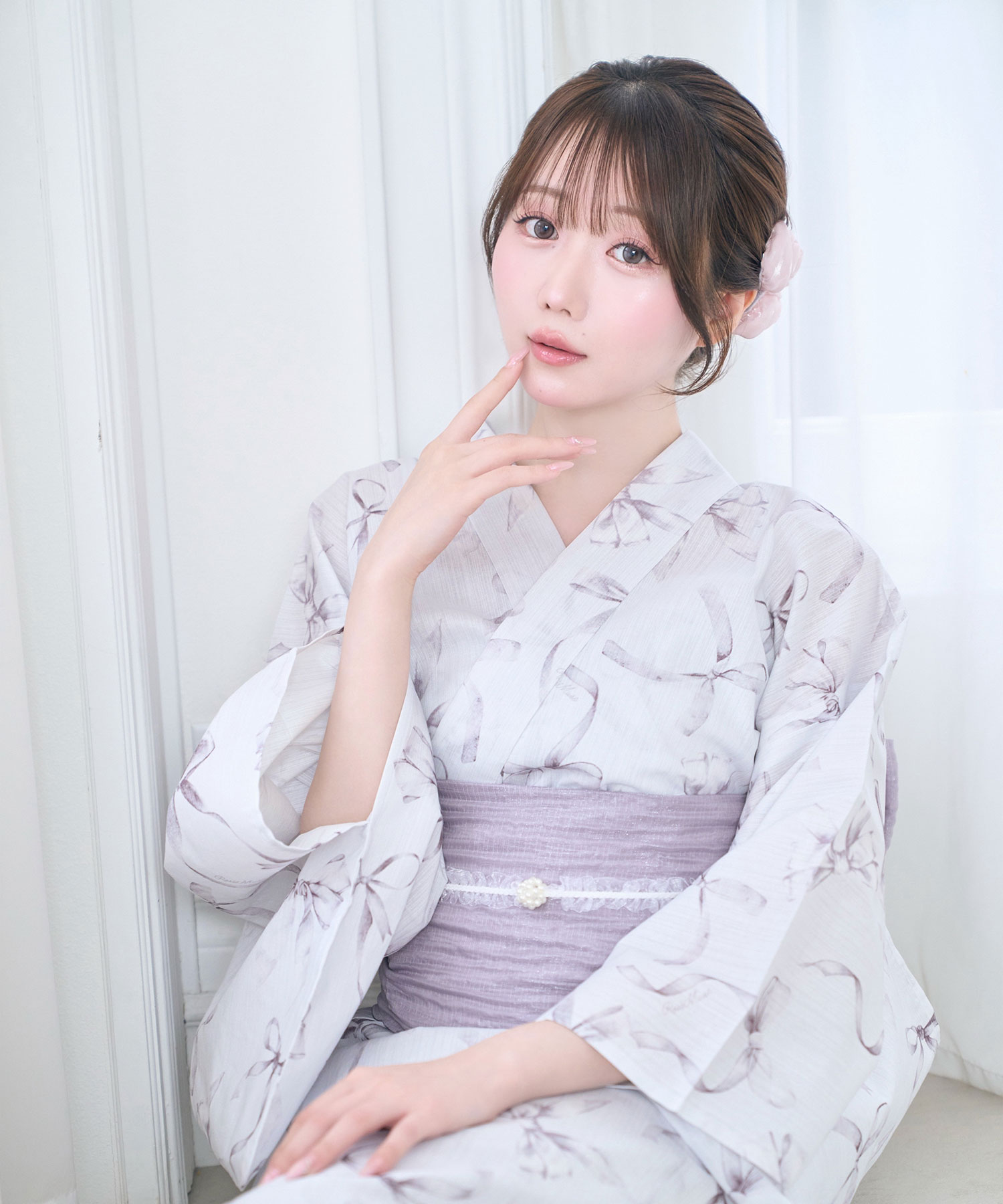 Ribbon separate yukata set