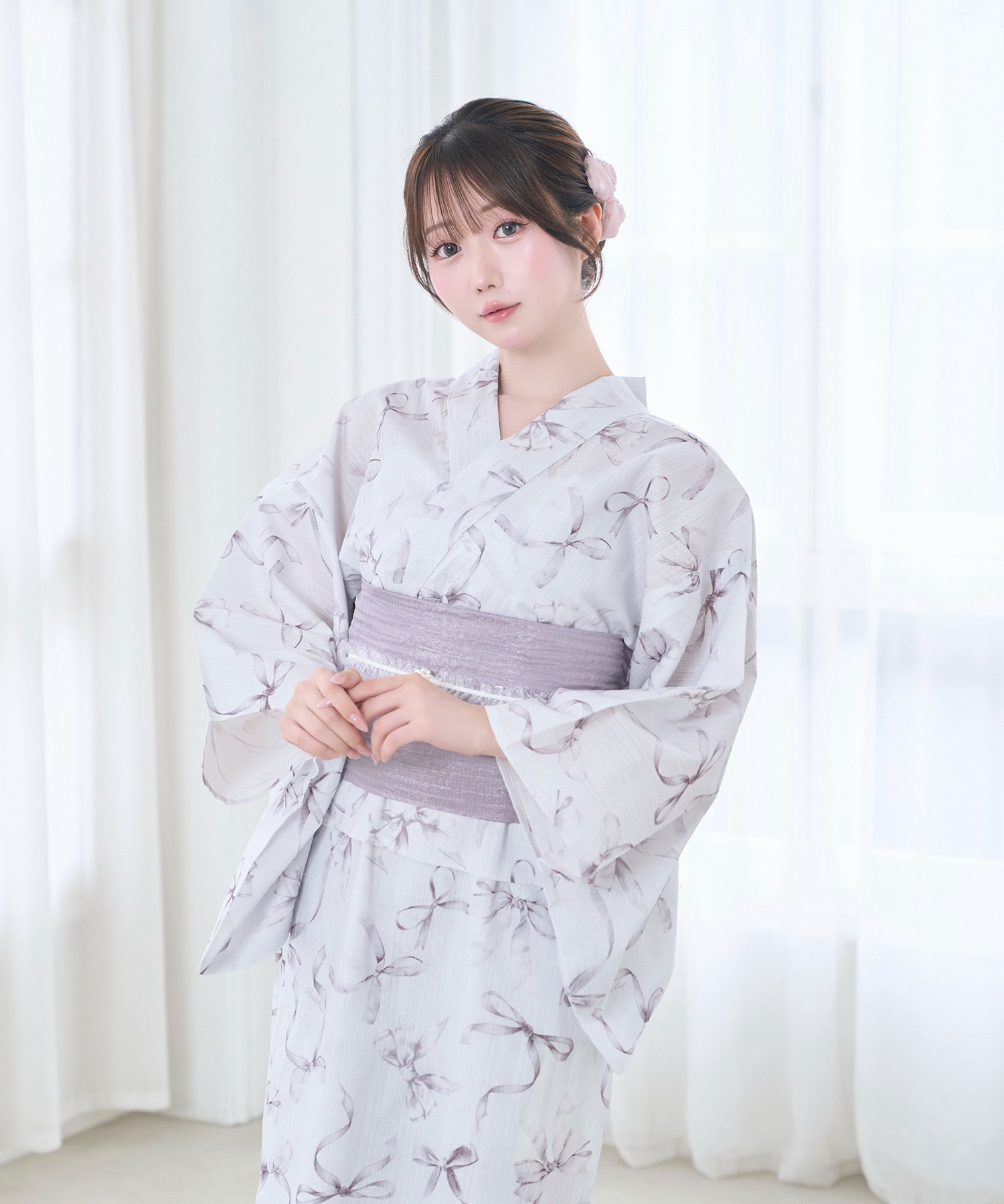Ribbon separate yukata set