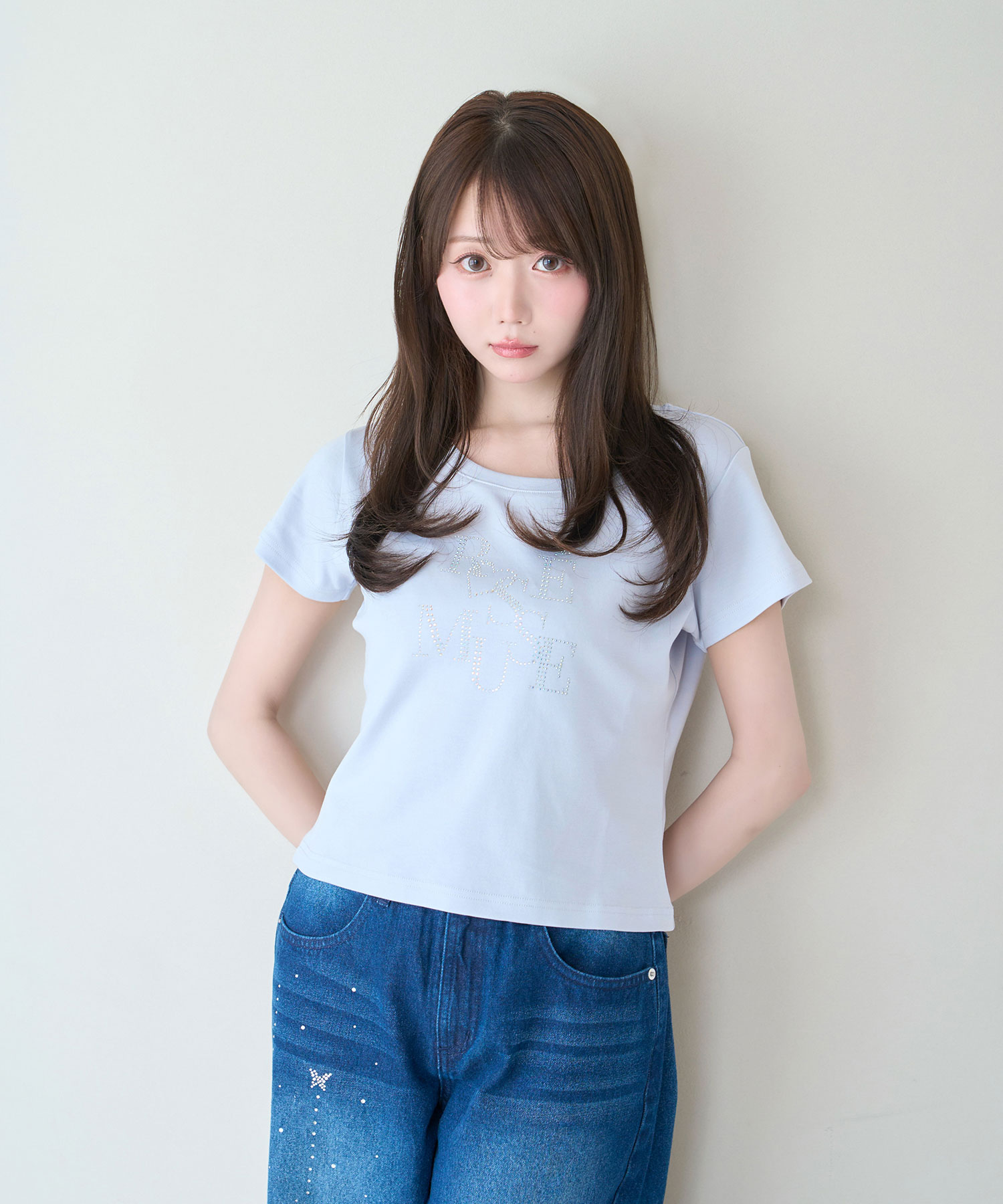 Rhinestone logo T-shirt