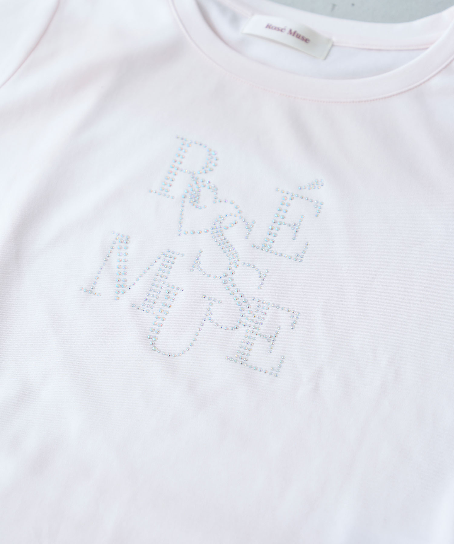 Rhinestone logo T-shirt