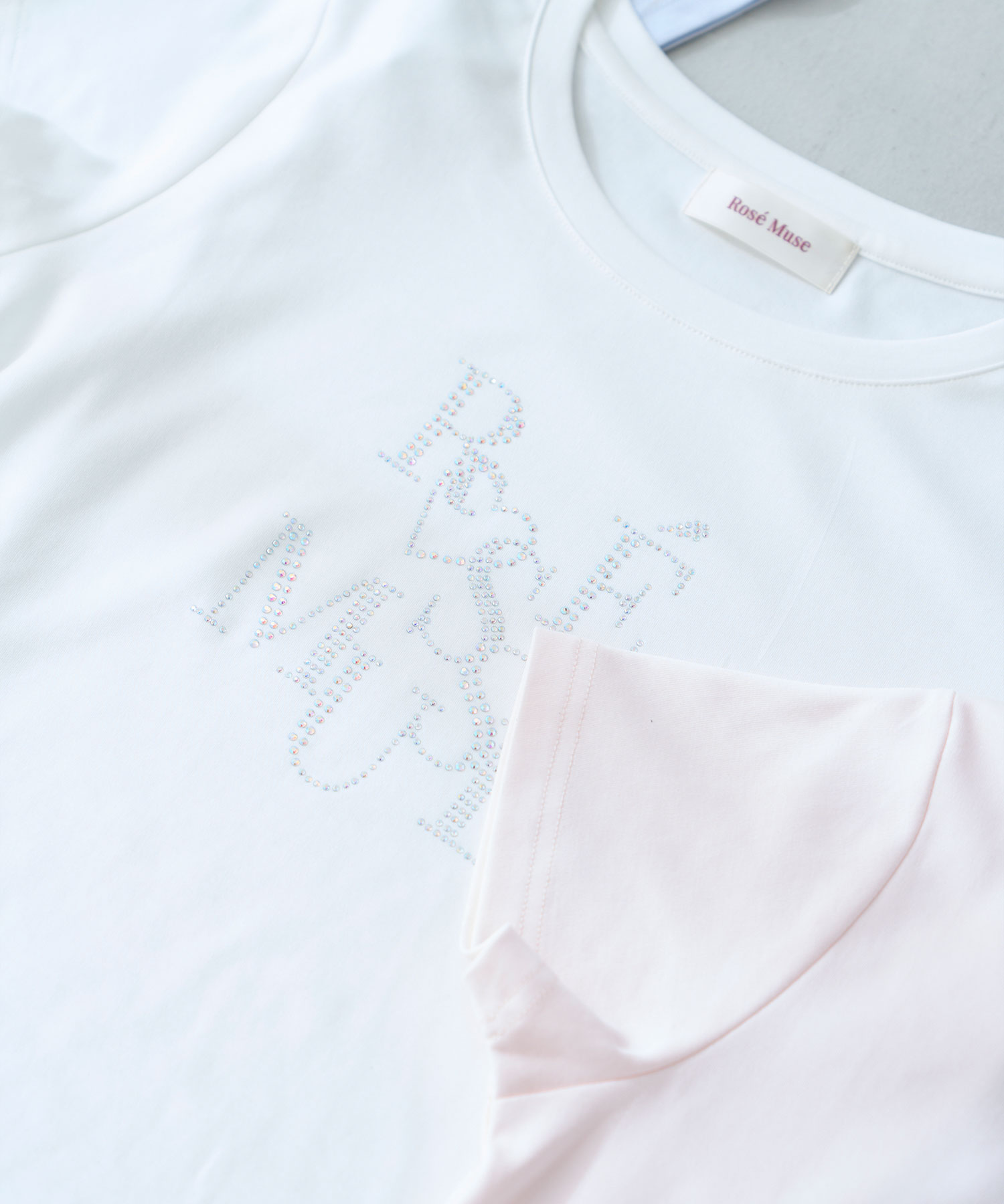 Rhinestone logo T-shirt