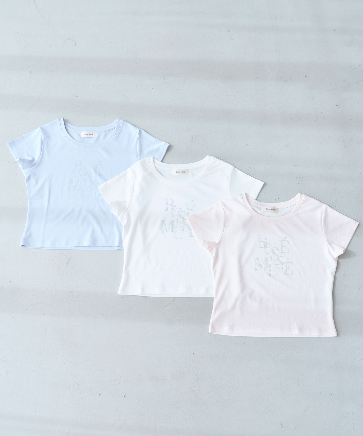 Rhinestone logo T-shirt