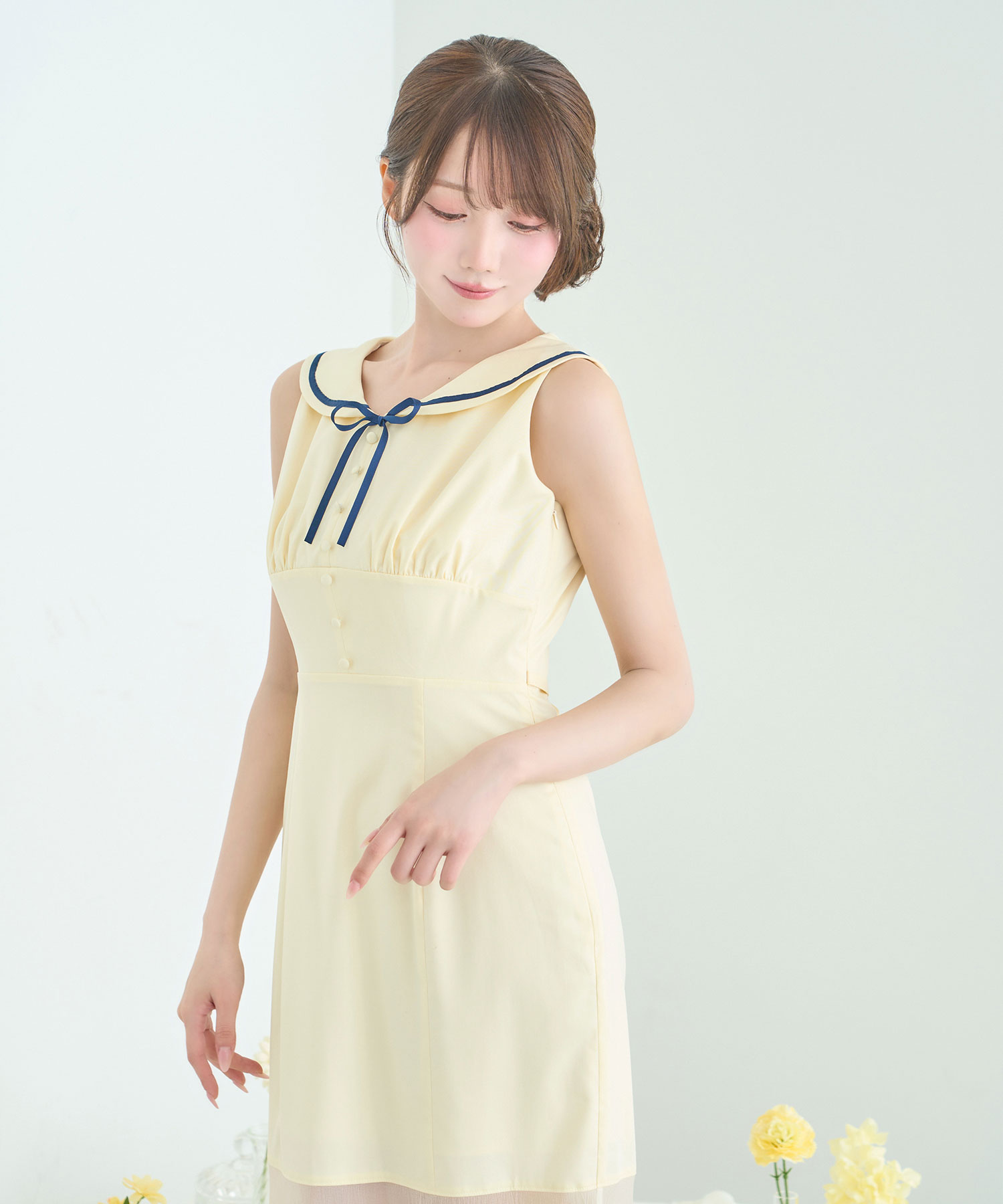 Sailor collar mermaid dress