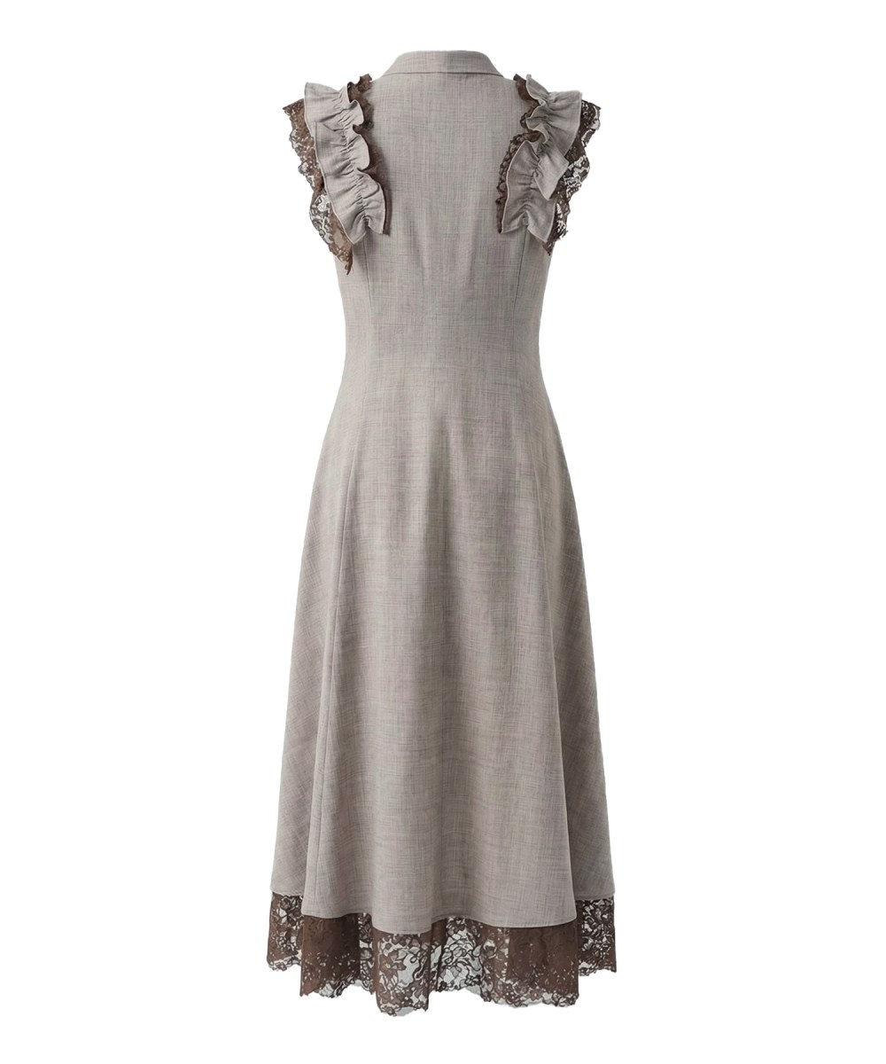Lace layered shirt dress  BUNNY APARTMENT