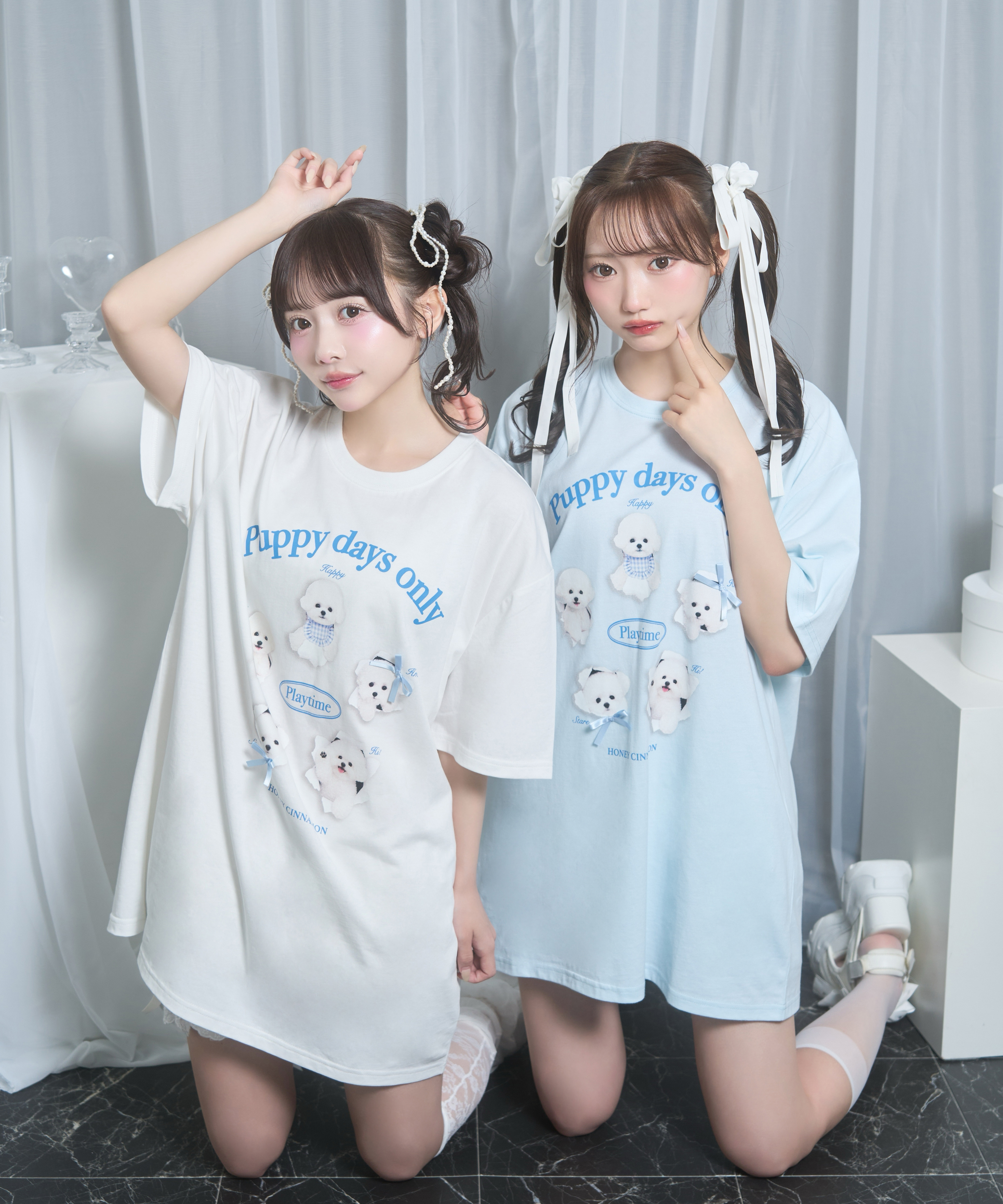 playing dog　Tシャツ
