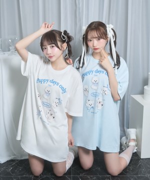 playing dog　Tシャツ