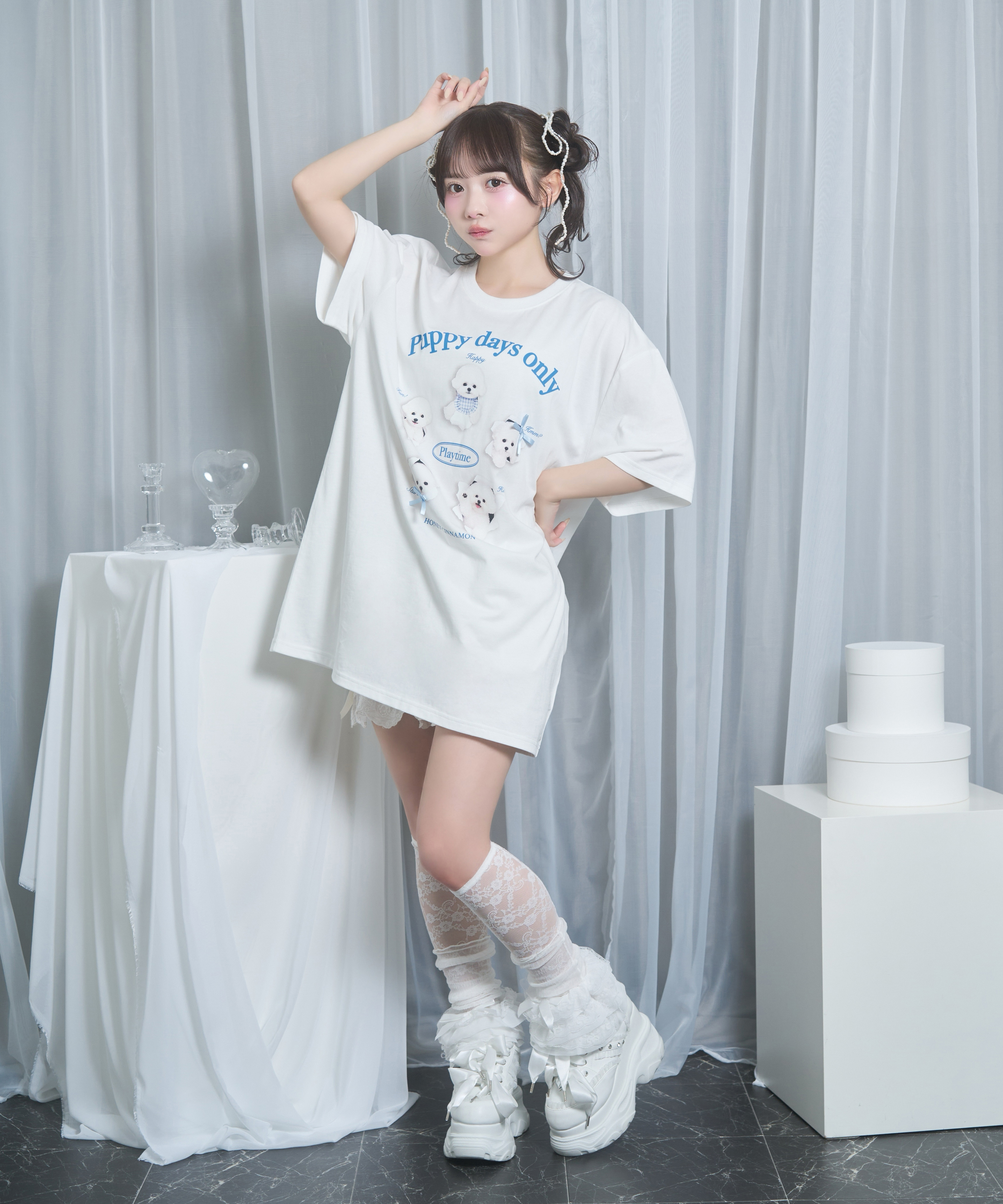 playing dog　Tシャツ