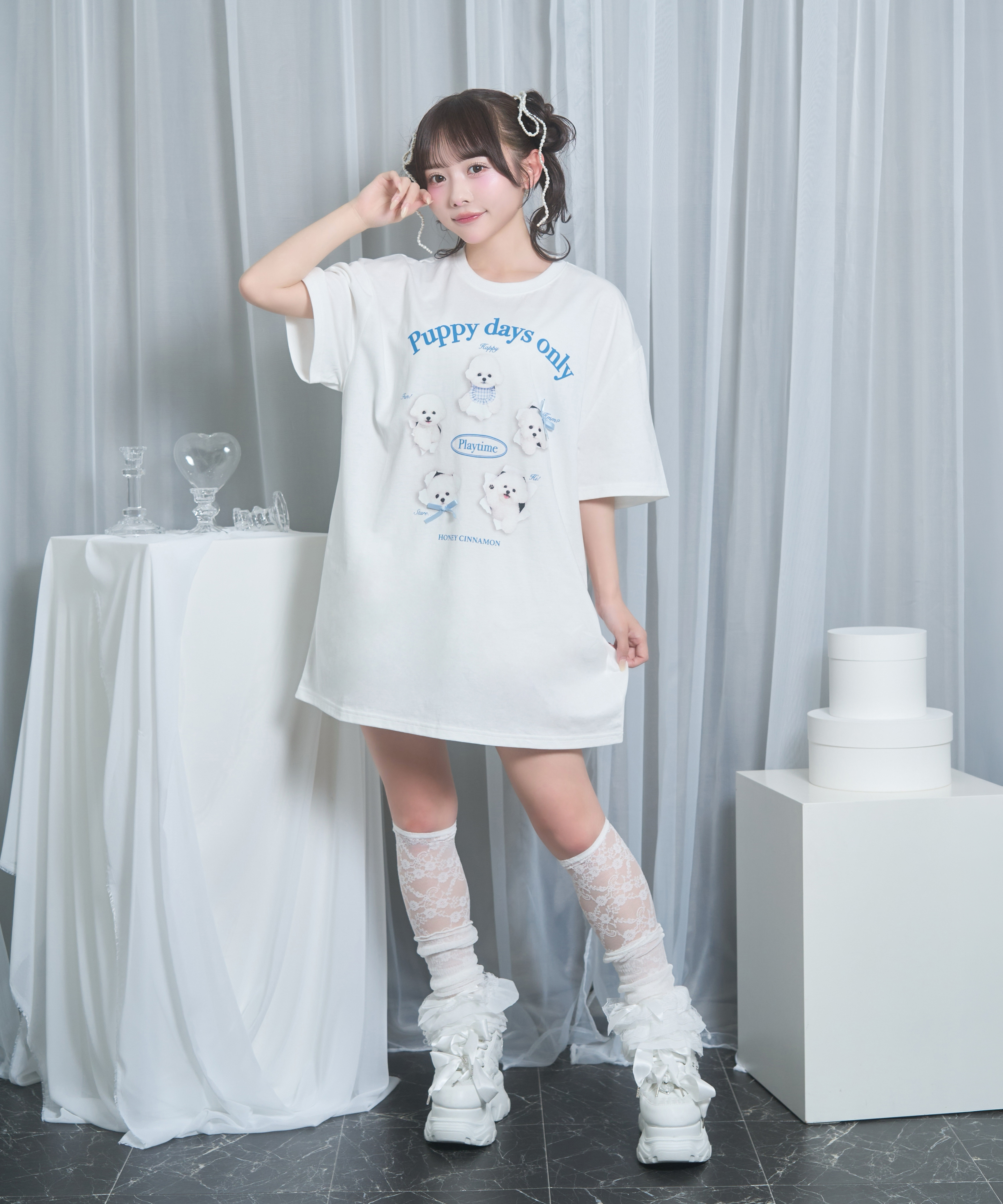 playing dog　Tシャツ