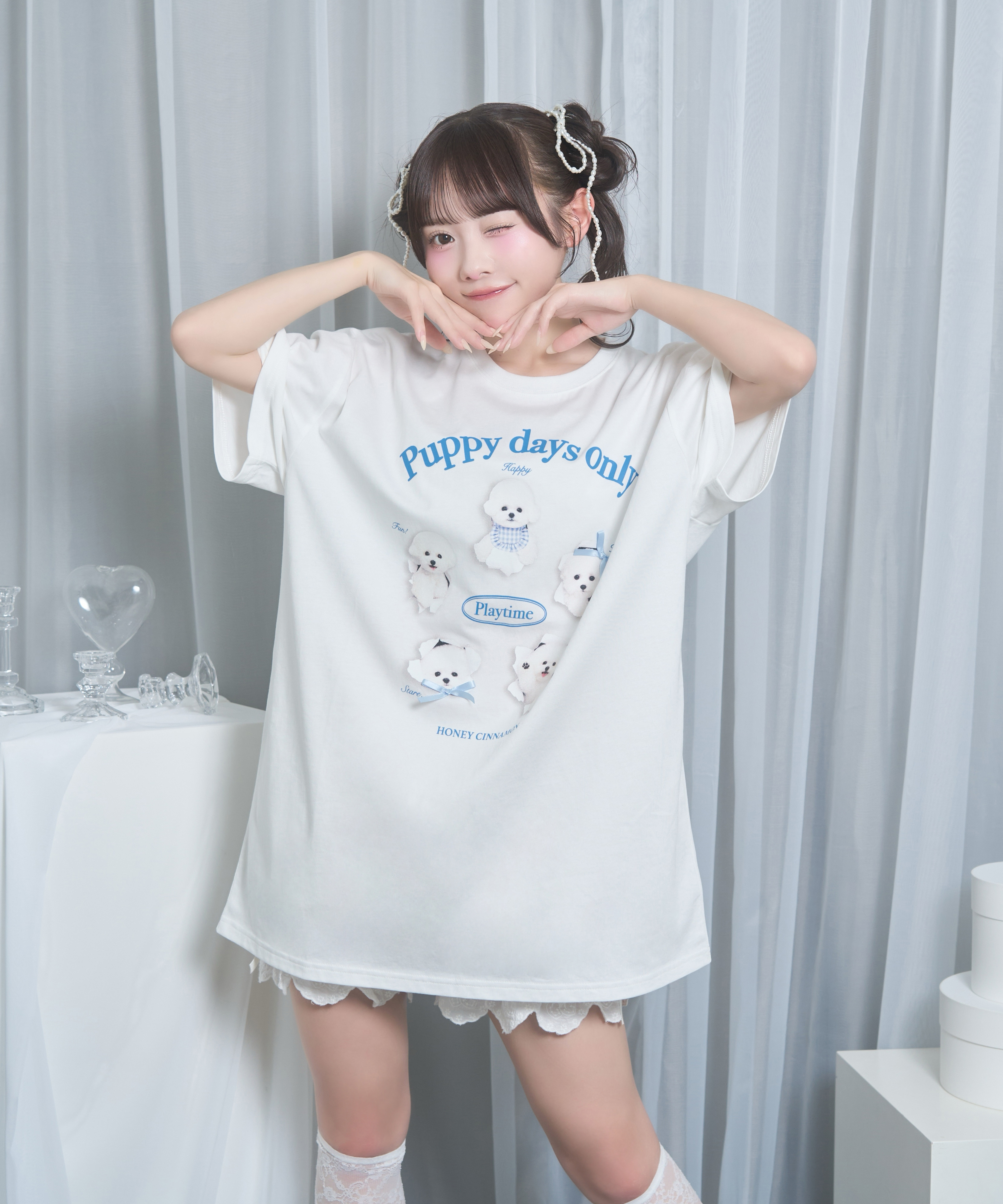 playing dog　Tシャツ