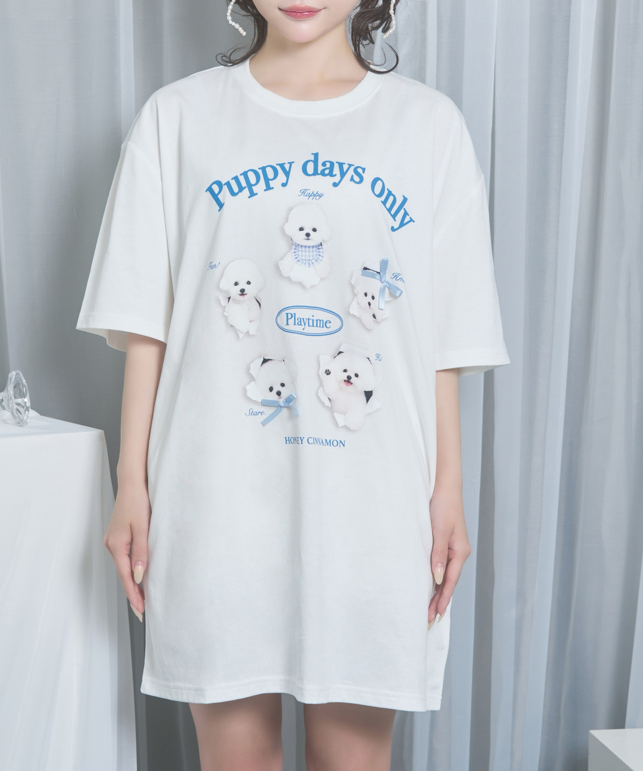 playing dog　Tシャツ
