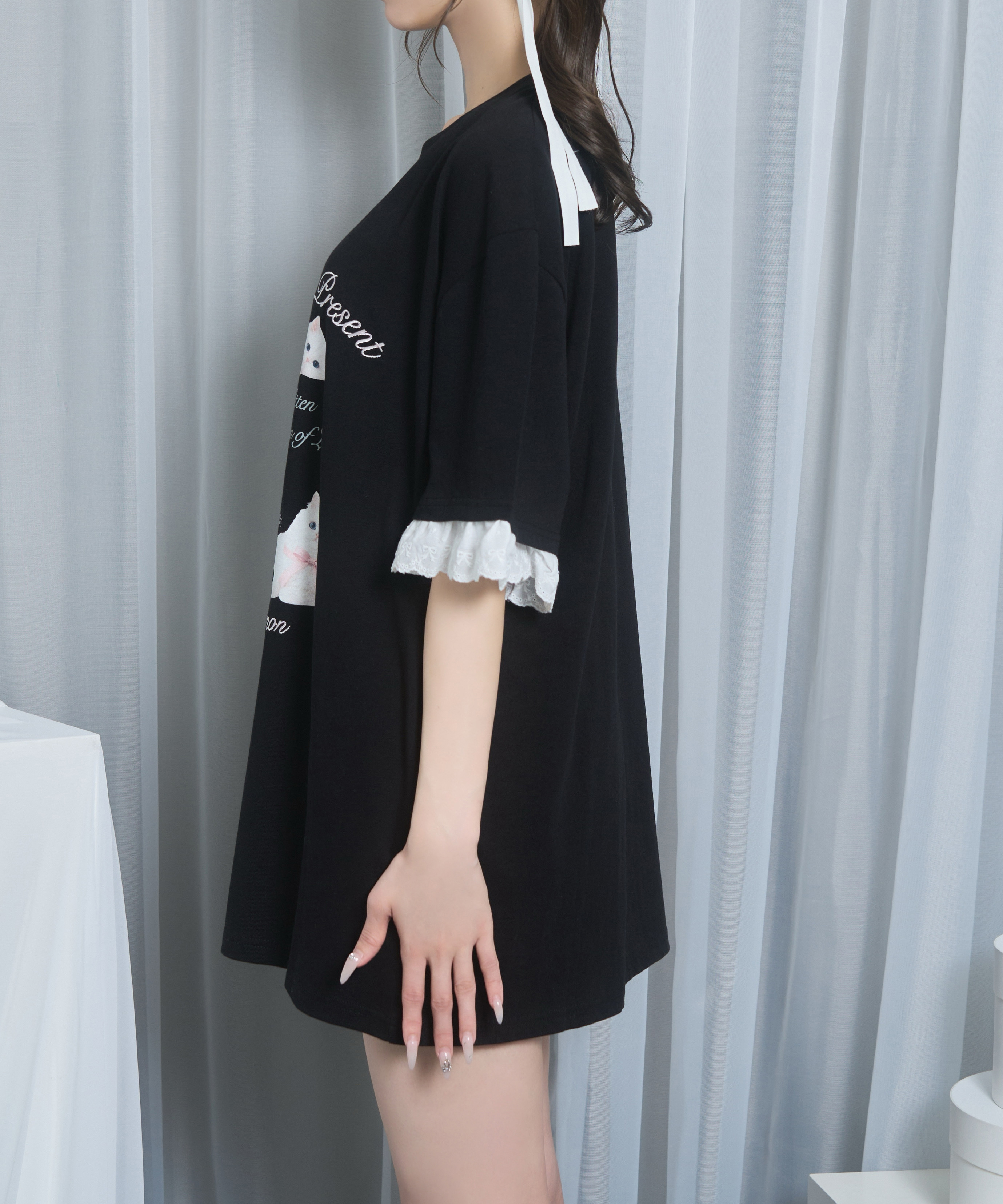 ribbon kittenTシャツ