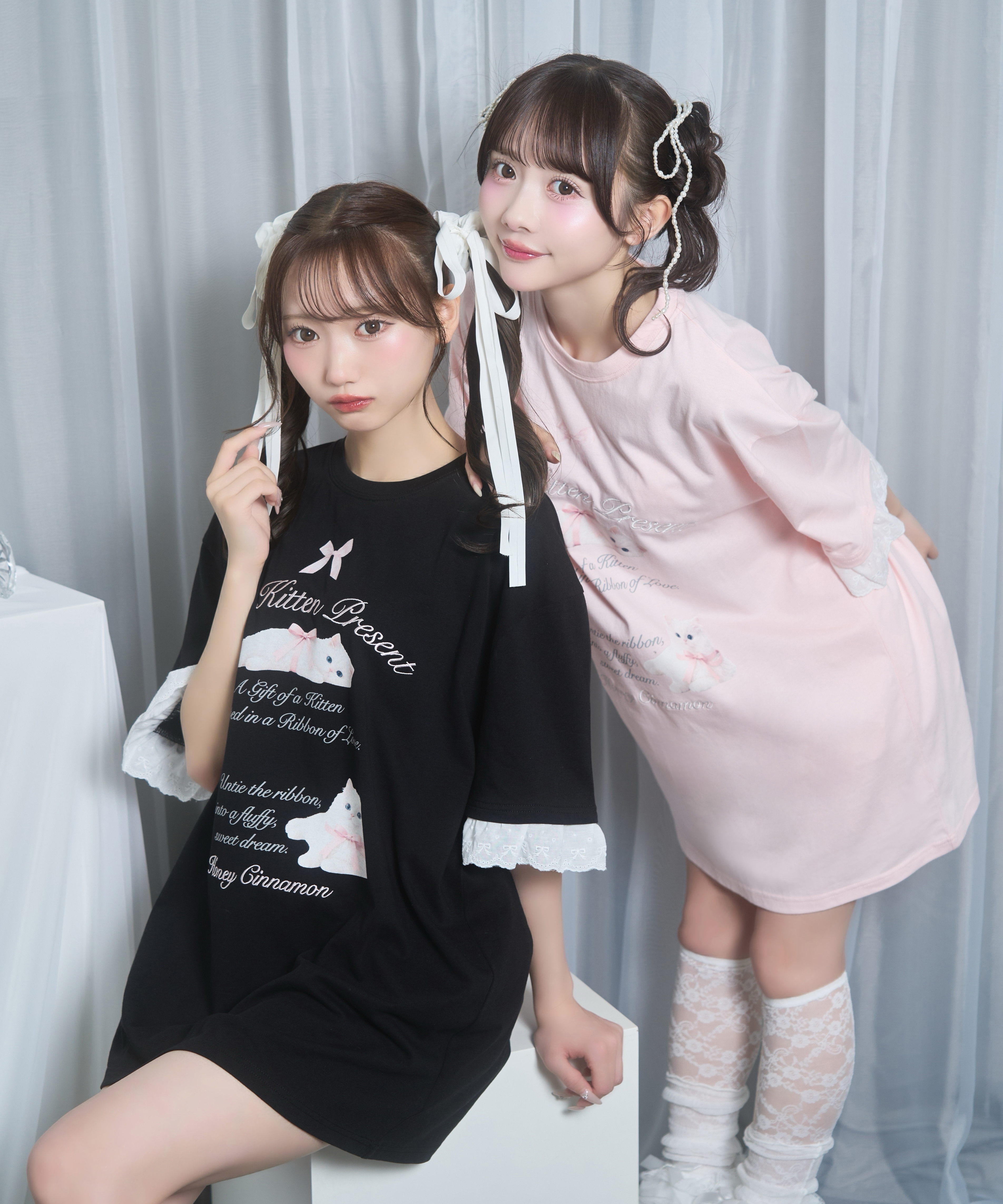 ribbon kittenTシャツ