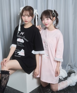 ribbon kittenTシャツ