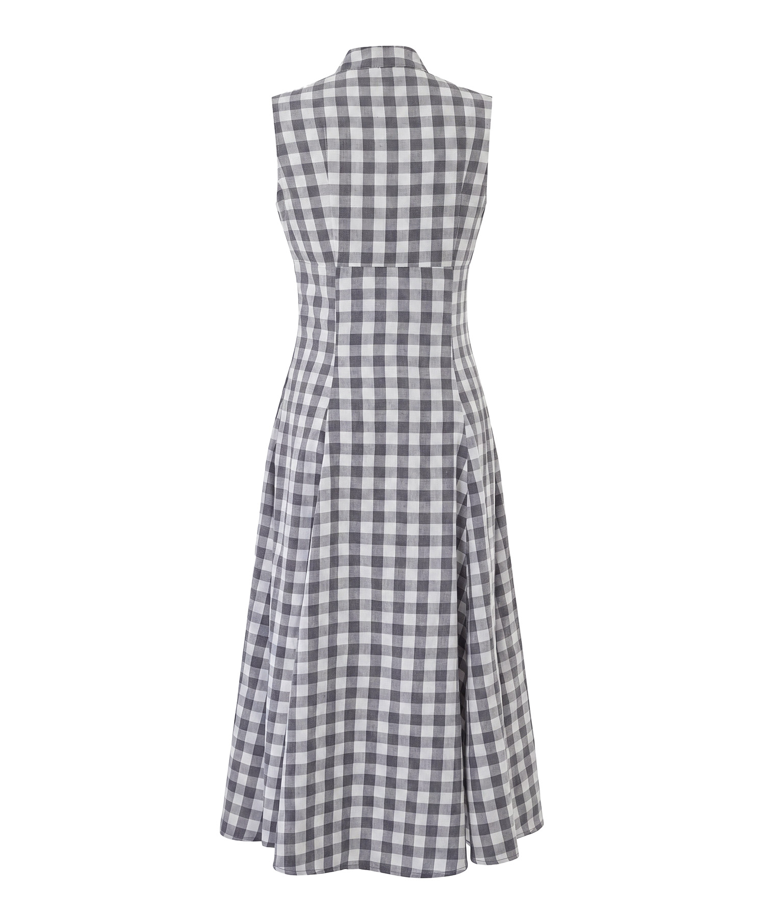 Gingham check ribbon dress