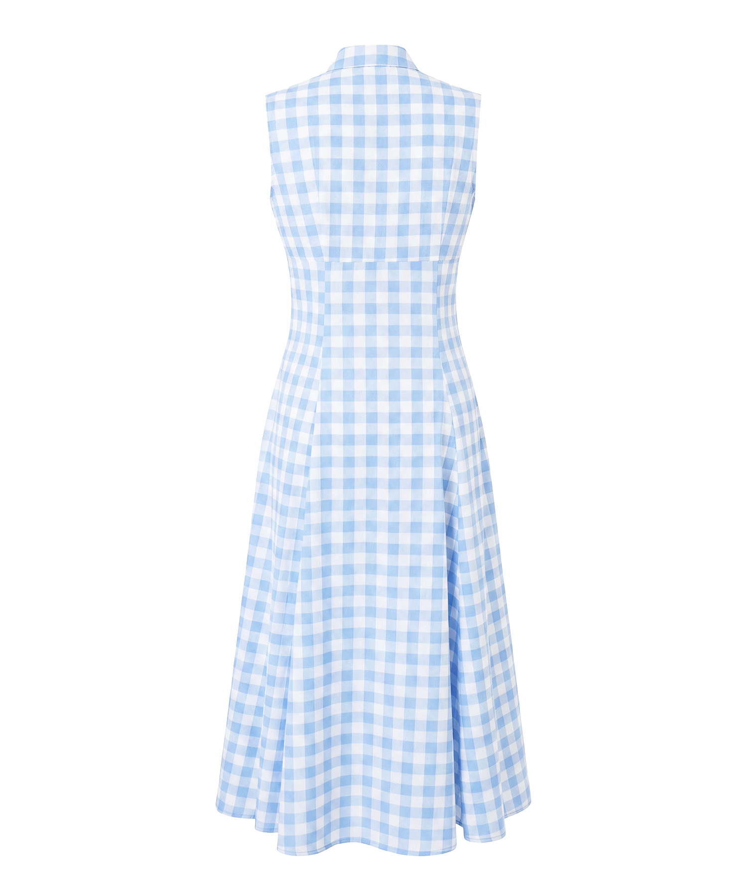 Gingham check ribbon dress