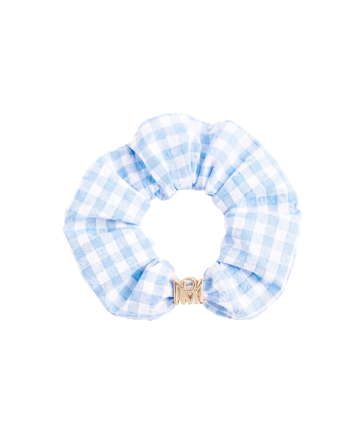 Gingham check ribbon dress