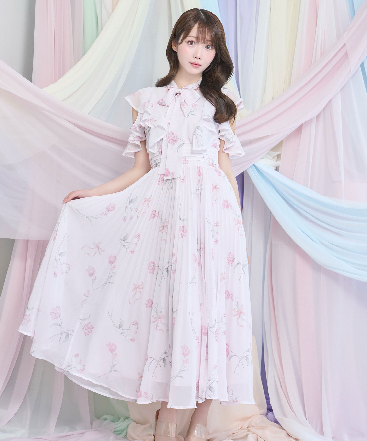 Tulip chiffon dress