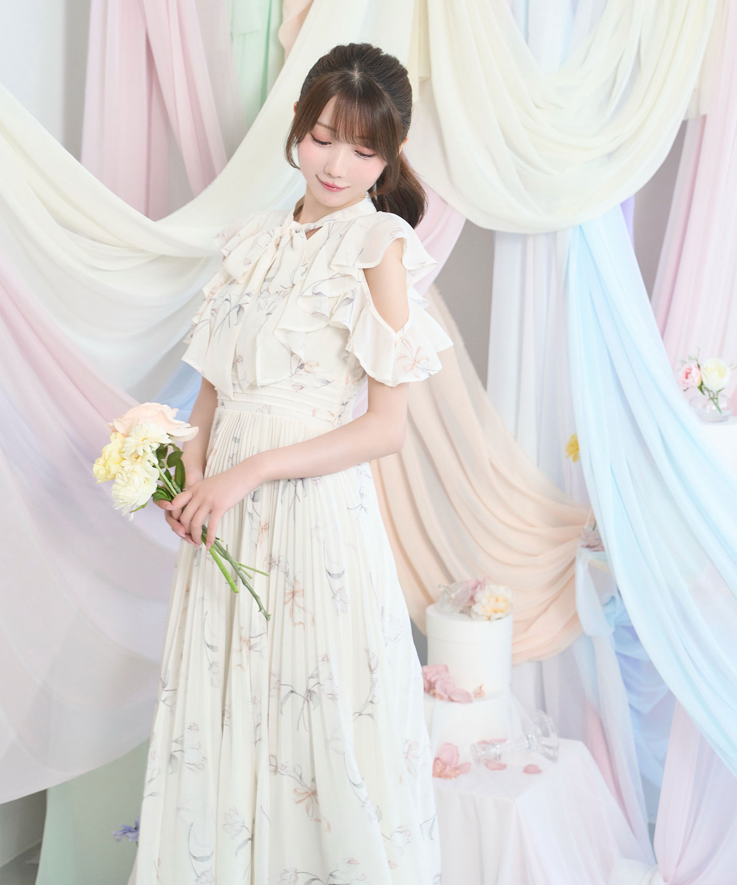 Tulip chiffon dress