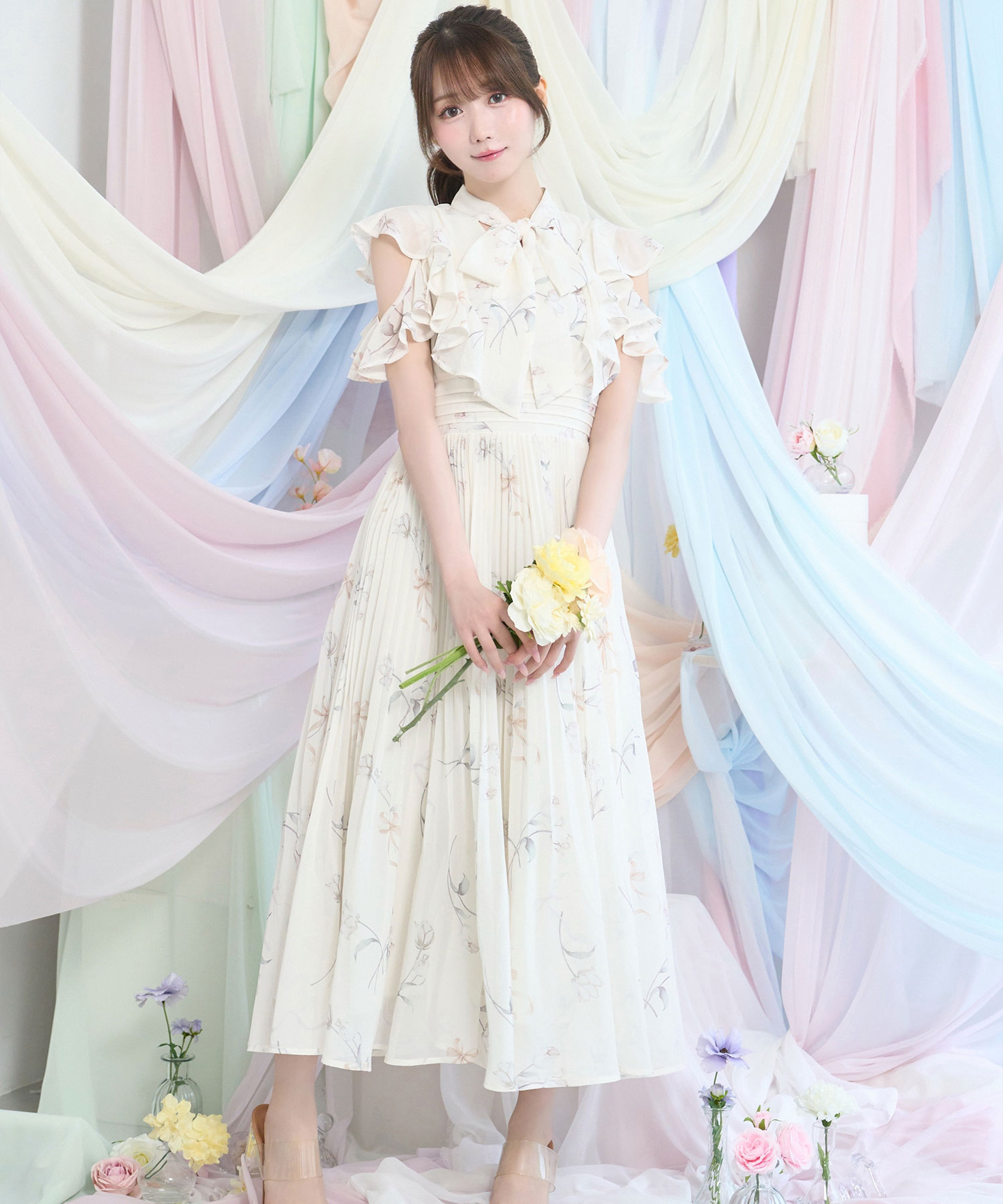 Tulip chiffon dress