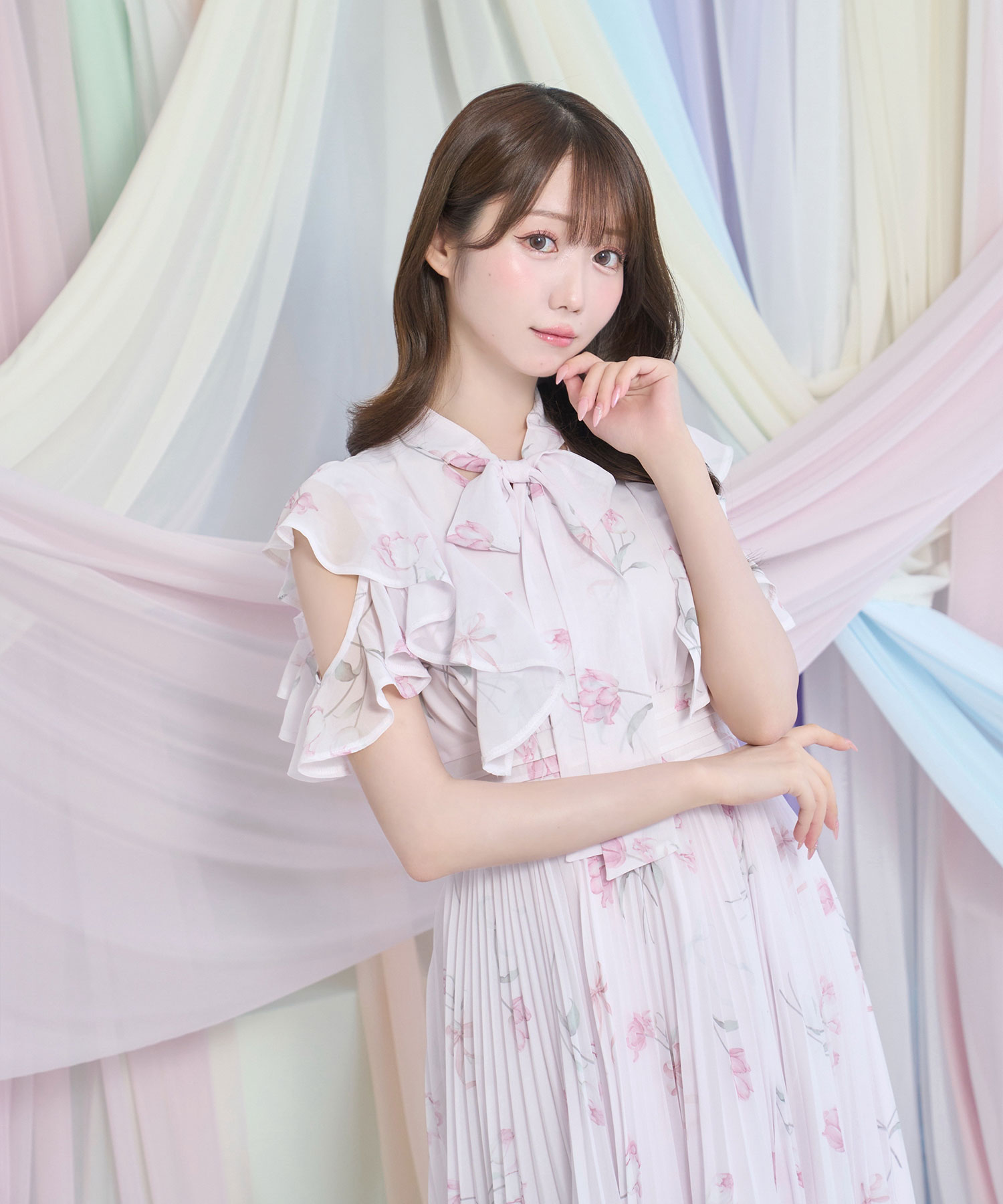 Tulip chiffon dress