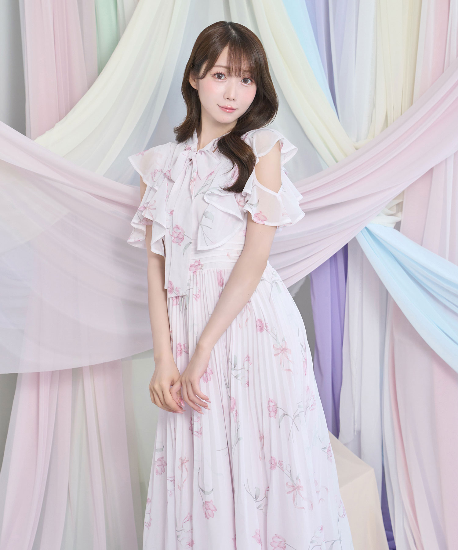 Tulip chiffon dress