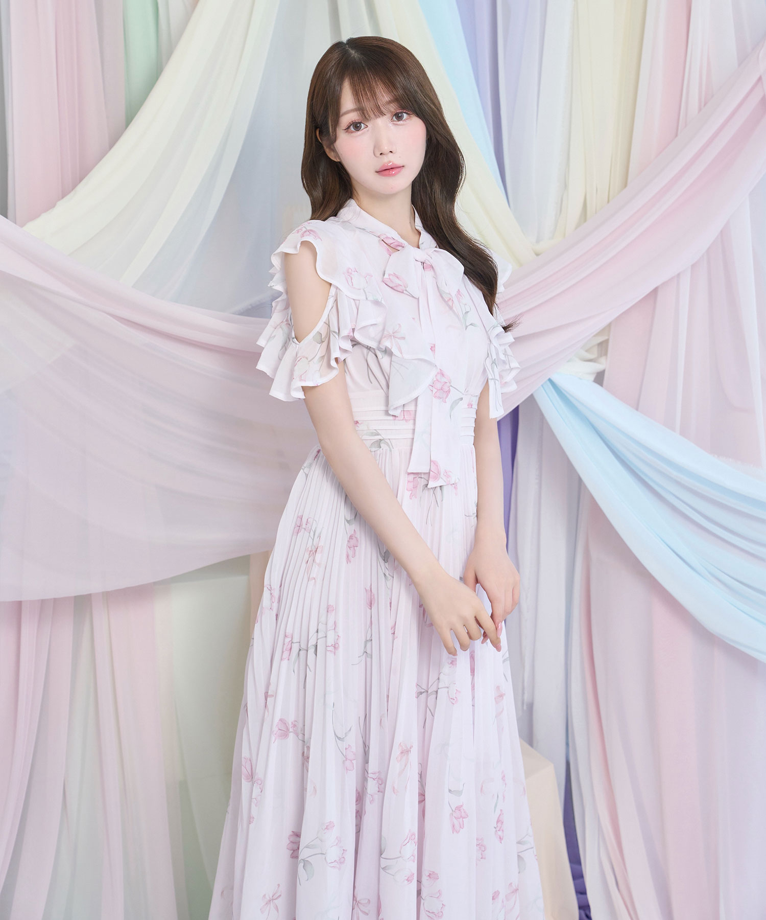 Tulip chiffon dress