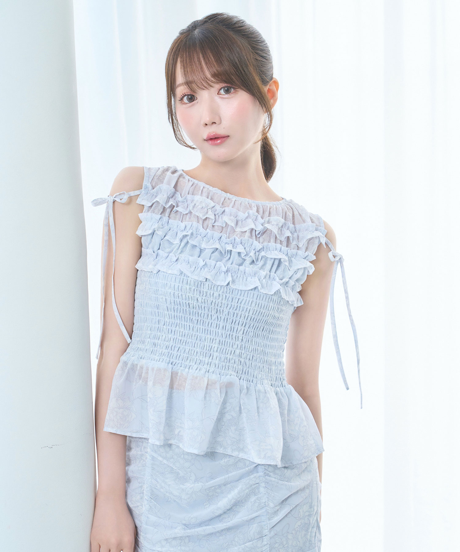 Flower shirring set up