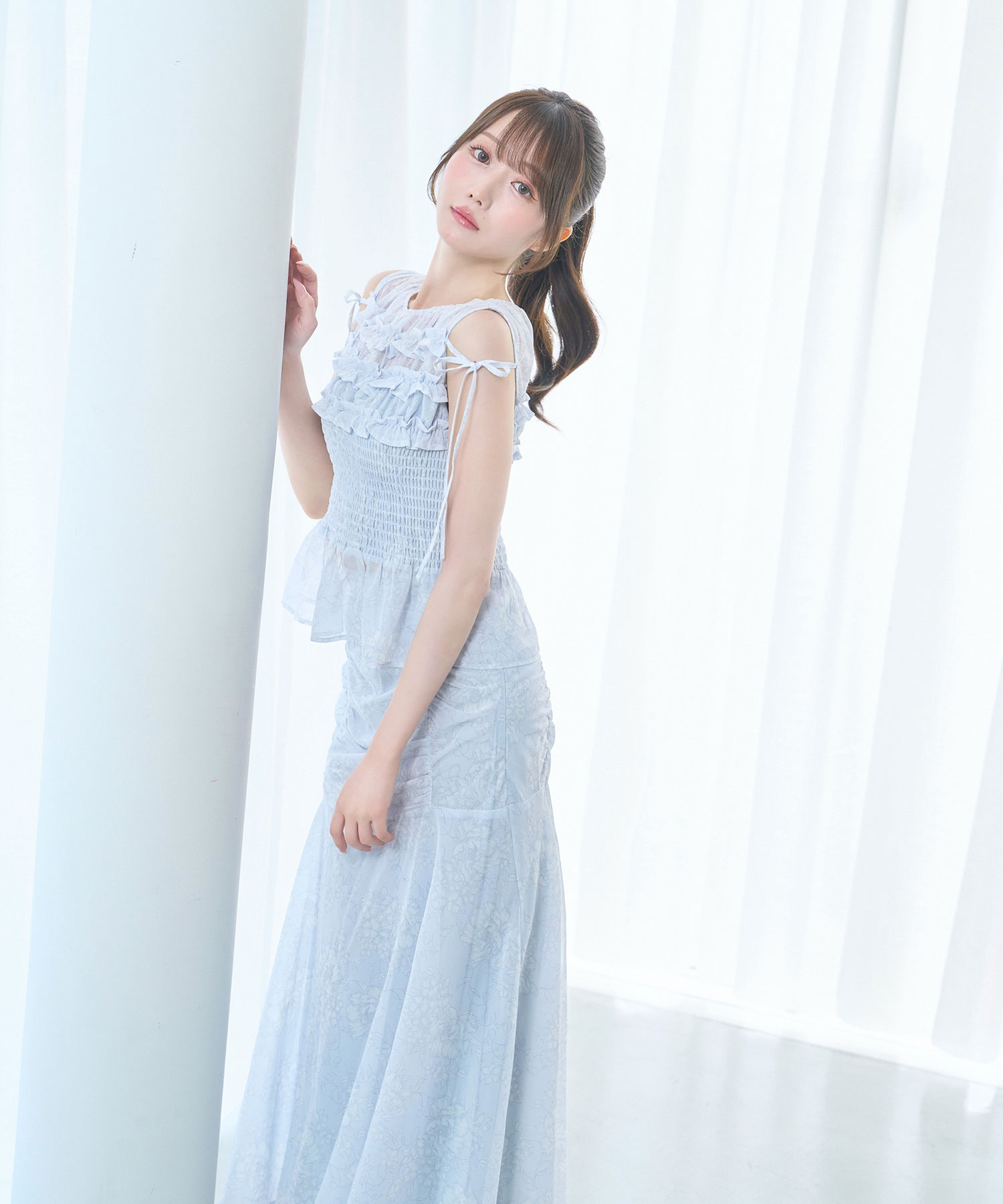 Flower shirring set up