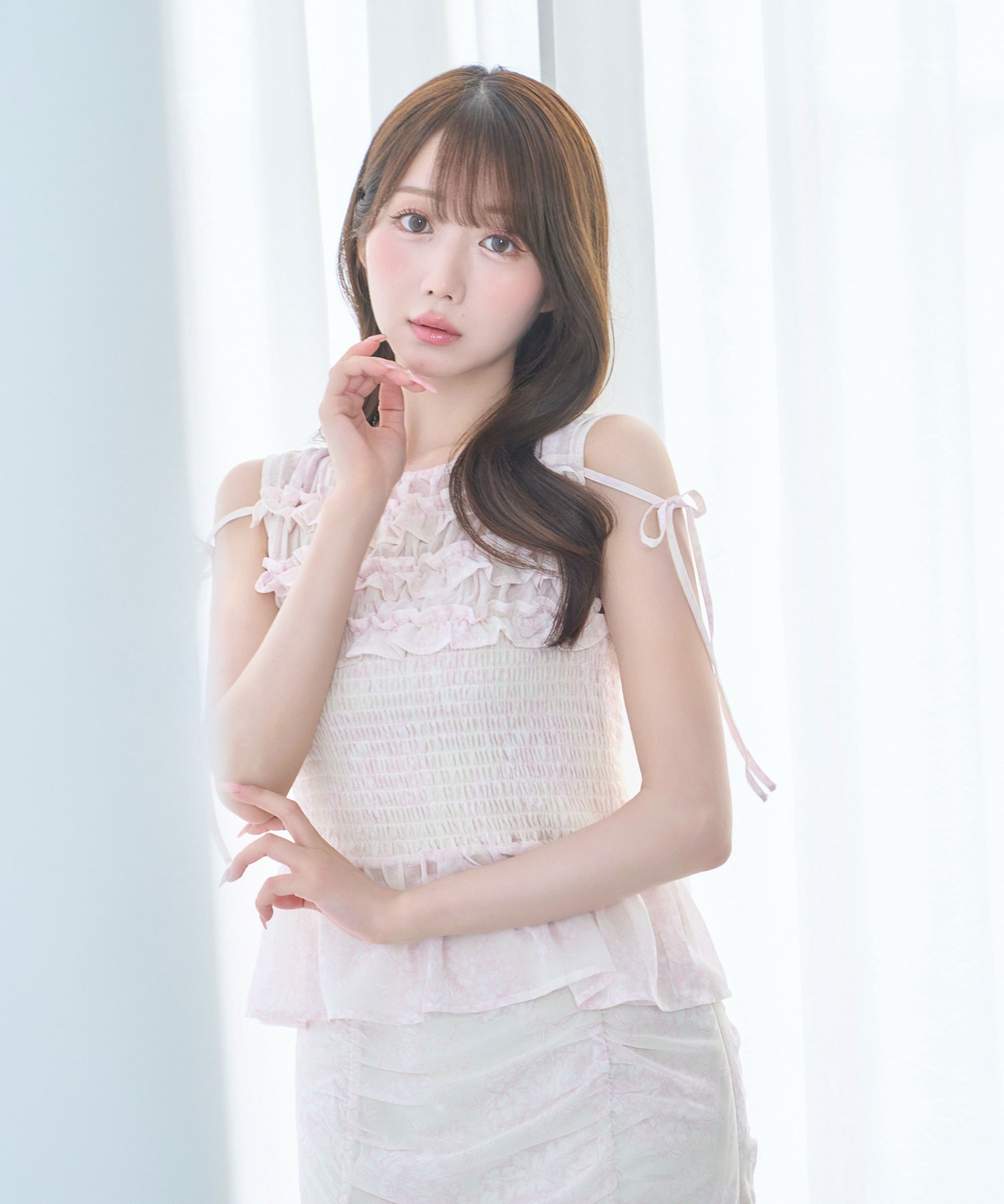 Flower shirring set up
