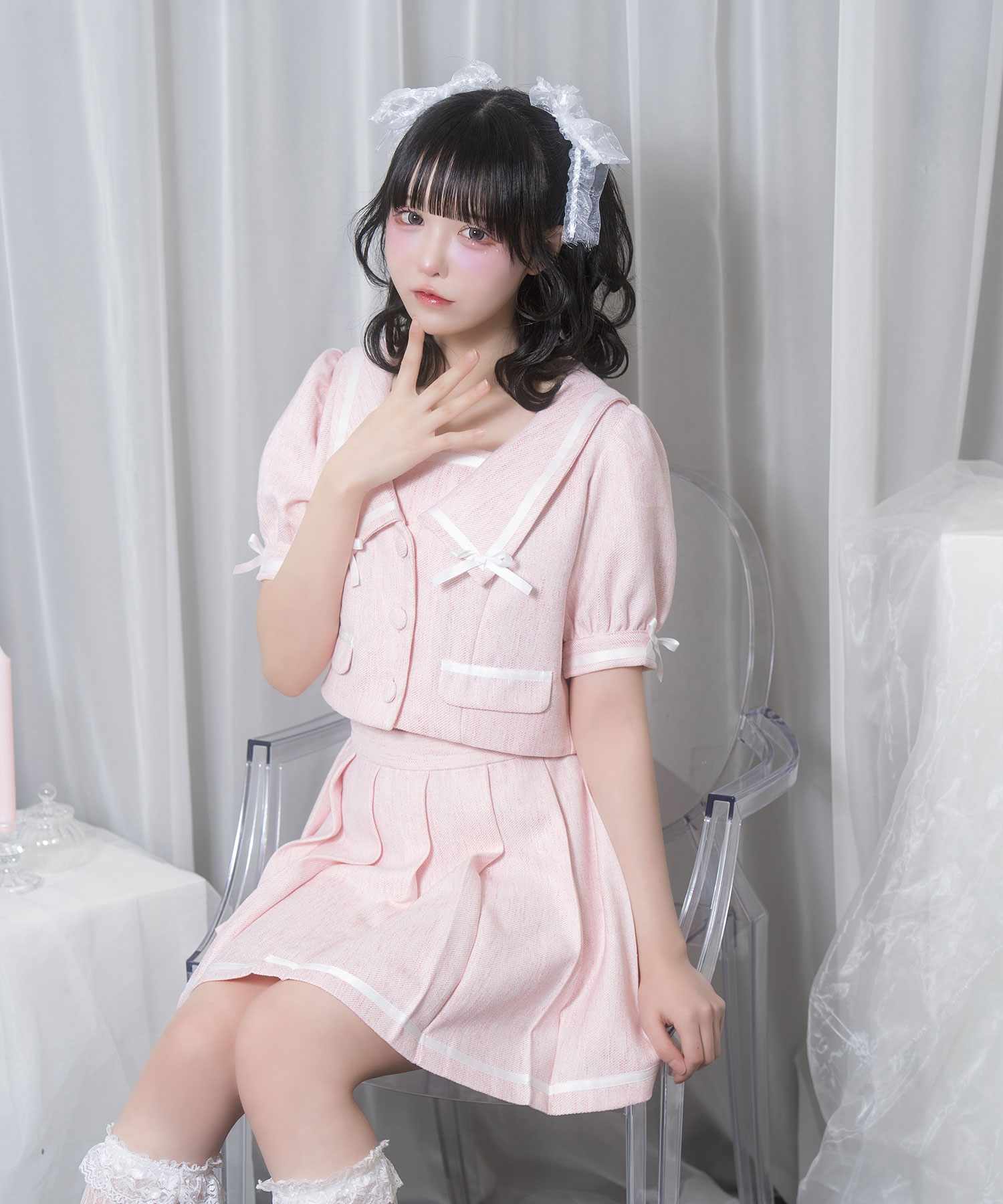【推し活応援フェア】ポイントリボンセーラーセットアップ