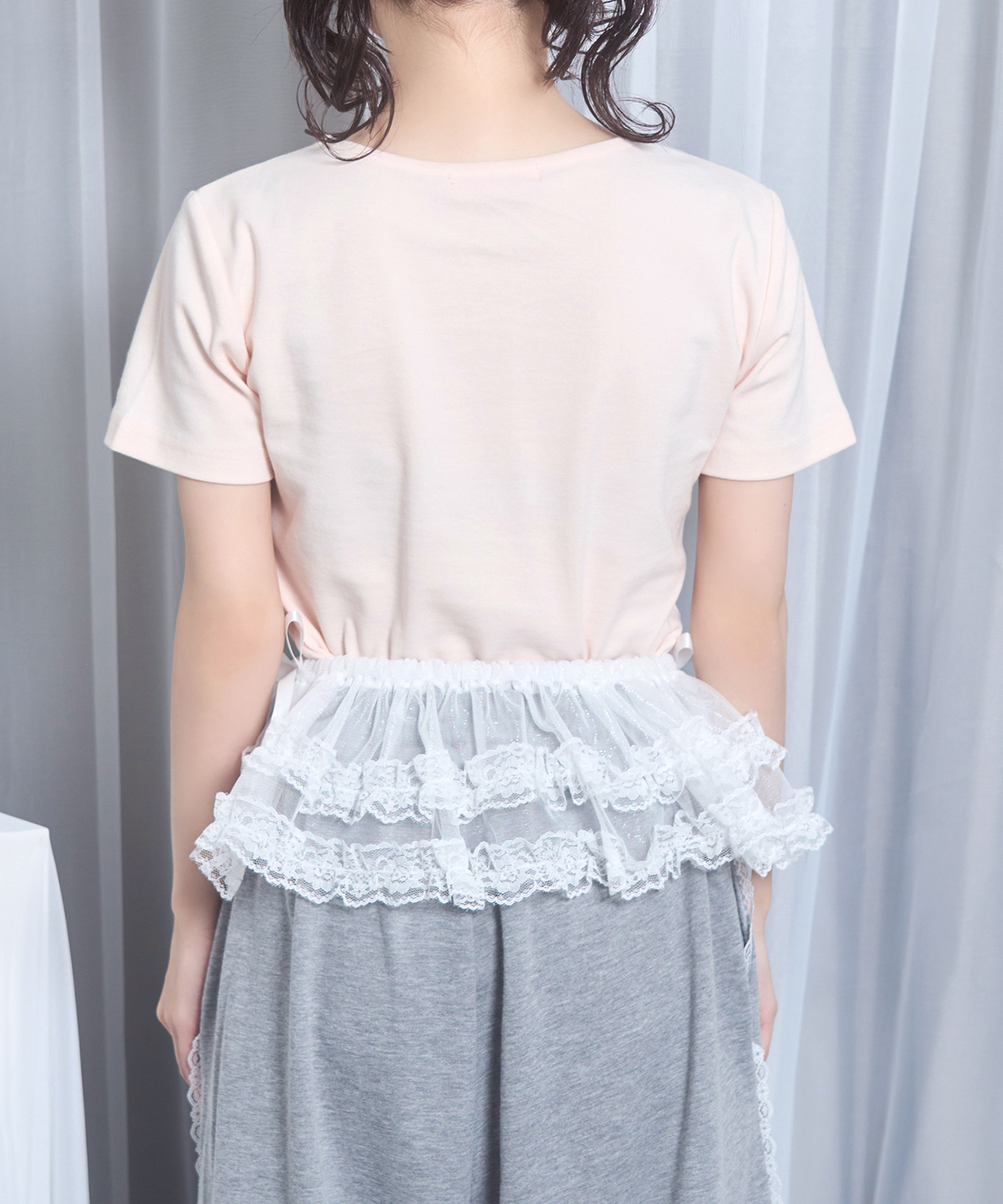 ビジューロゴTシャツ