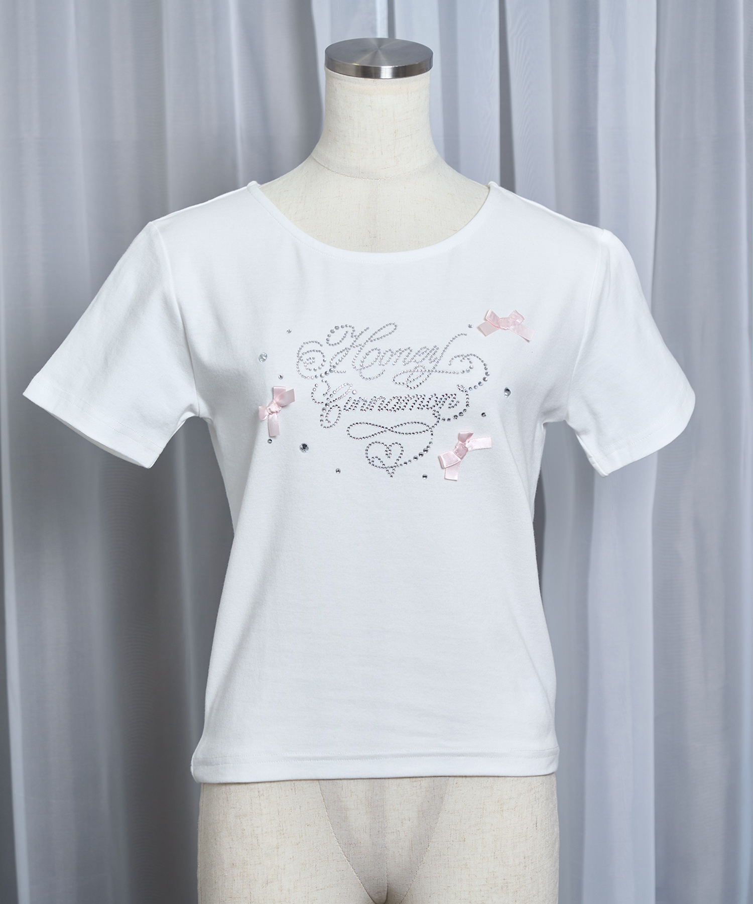ビジューロゴTシャツ