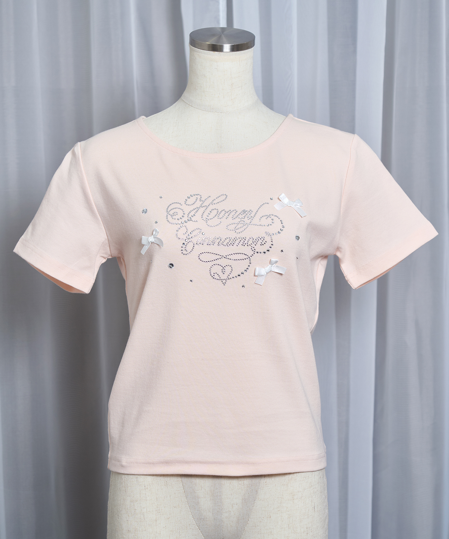 ビジューロゴTシャツ
