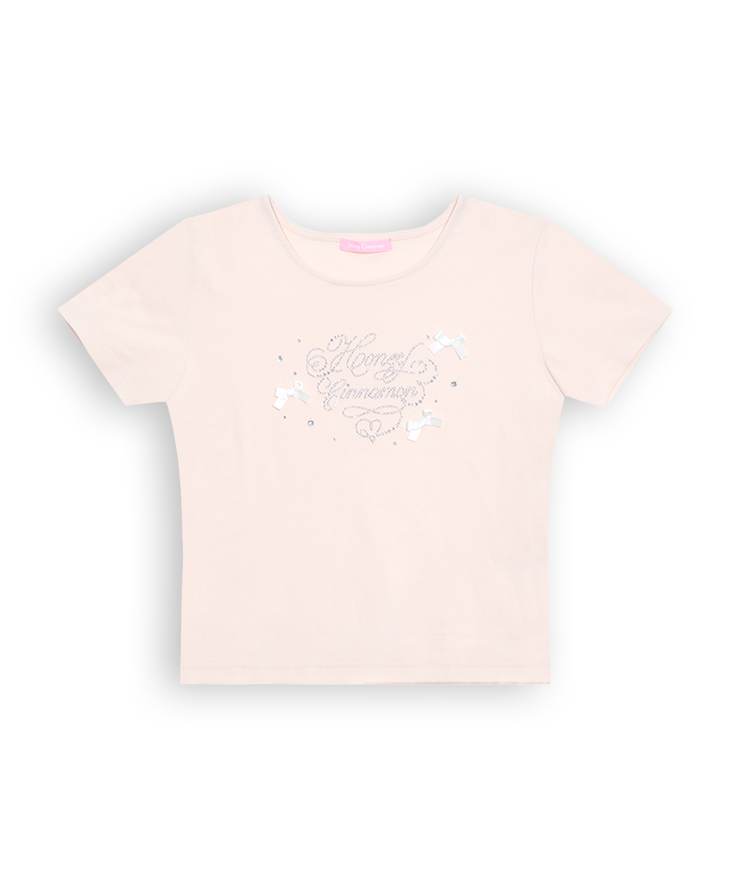 ビジューロゴTシャツ