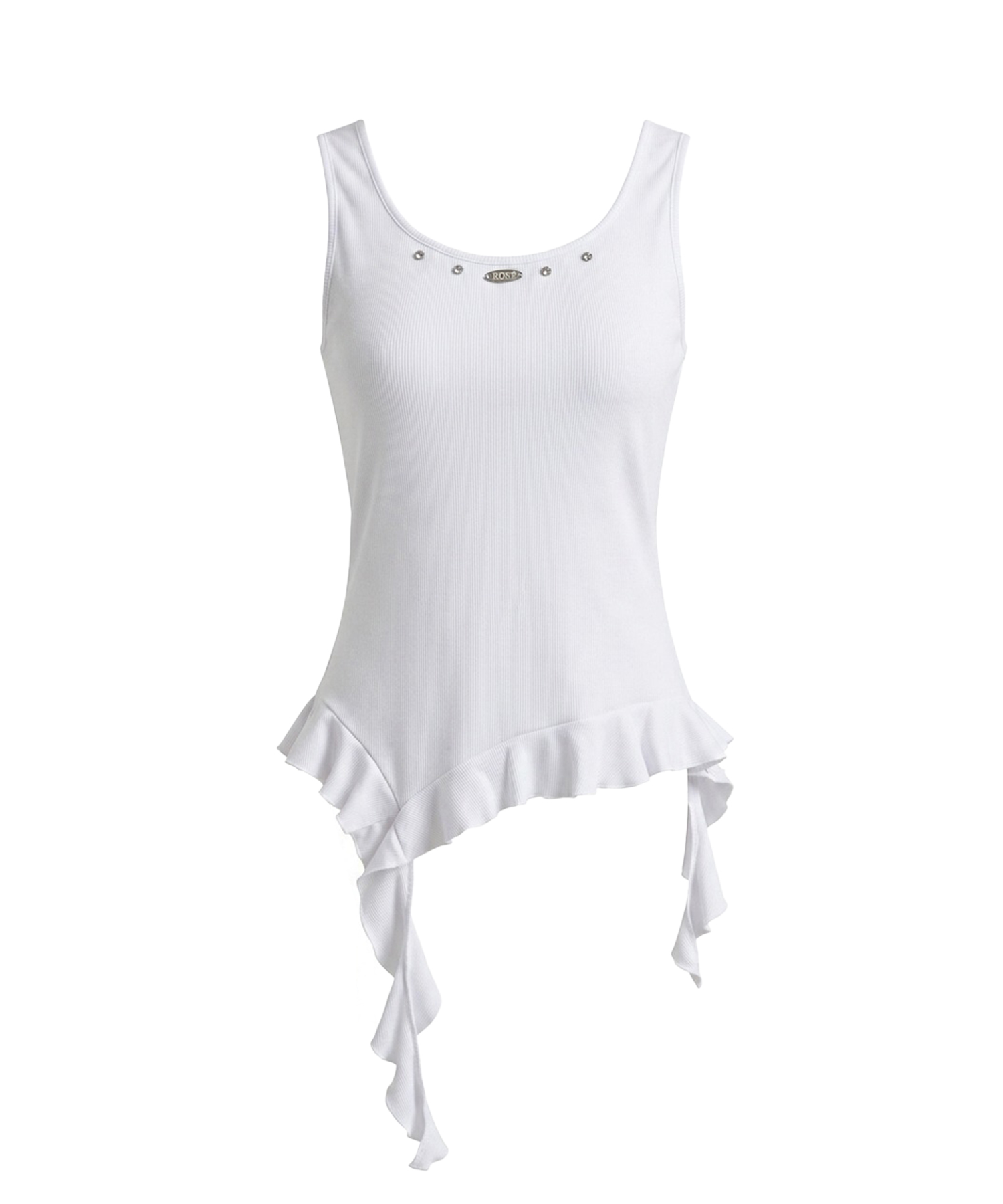 Frill hem tank top
