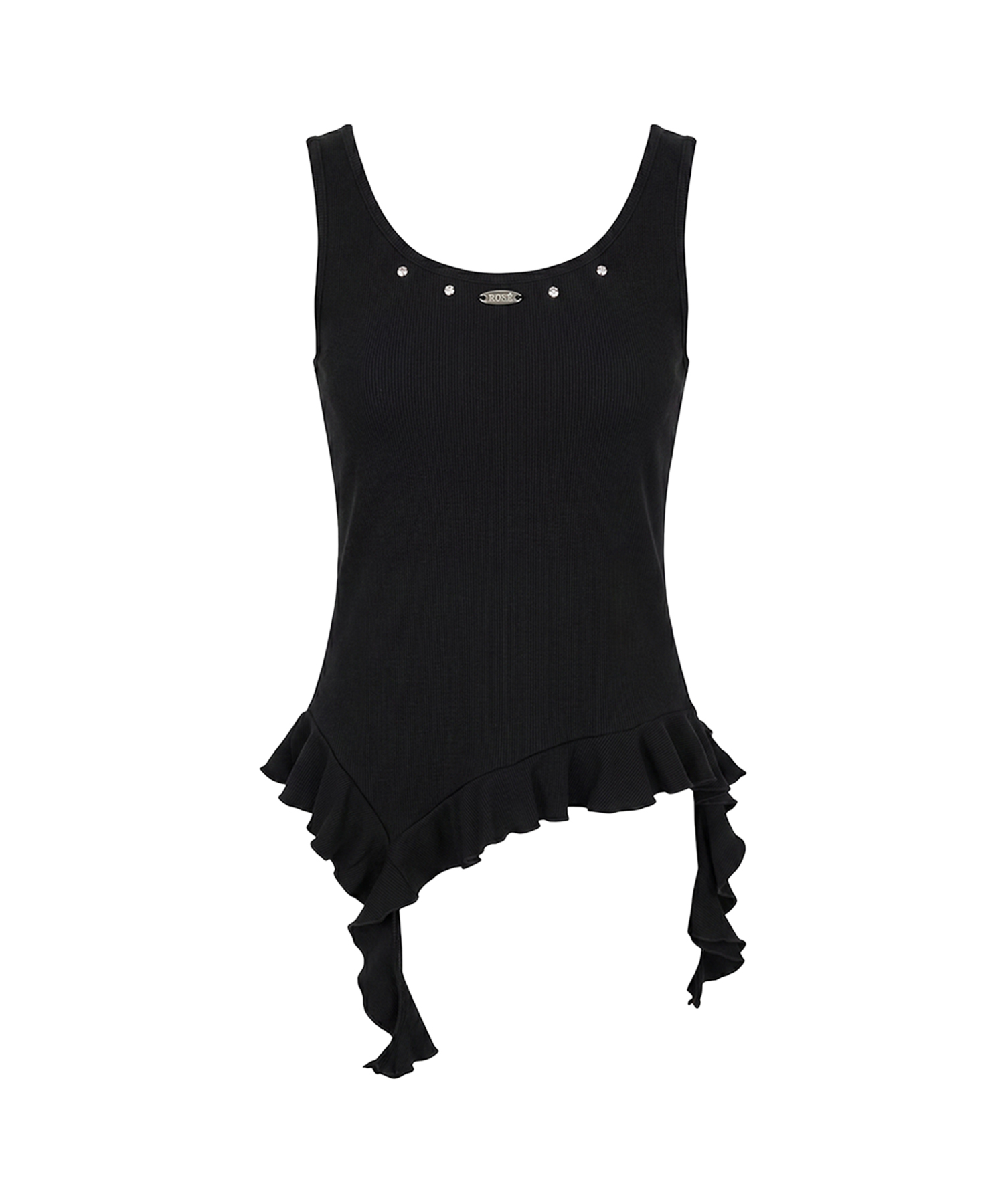 Frill hem tank top