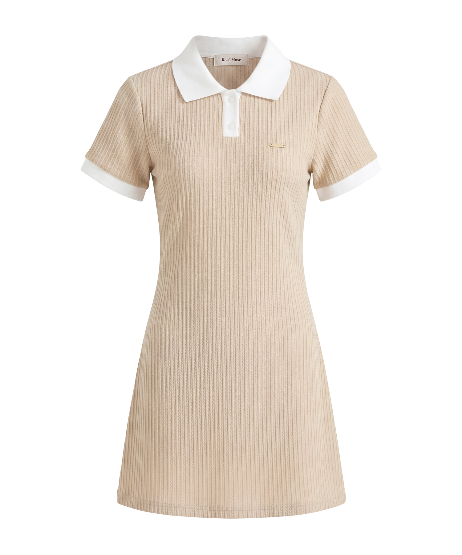 Knit sew polo op