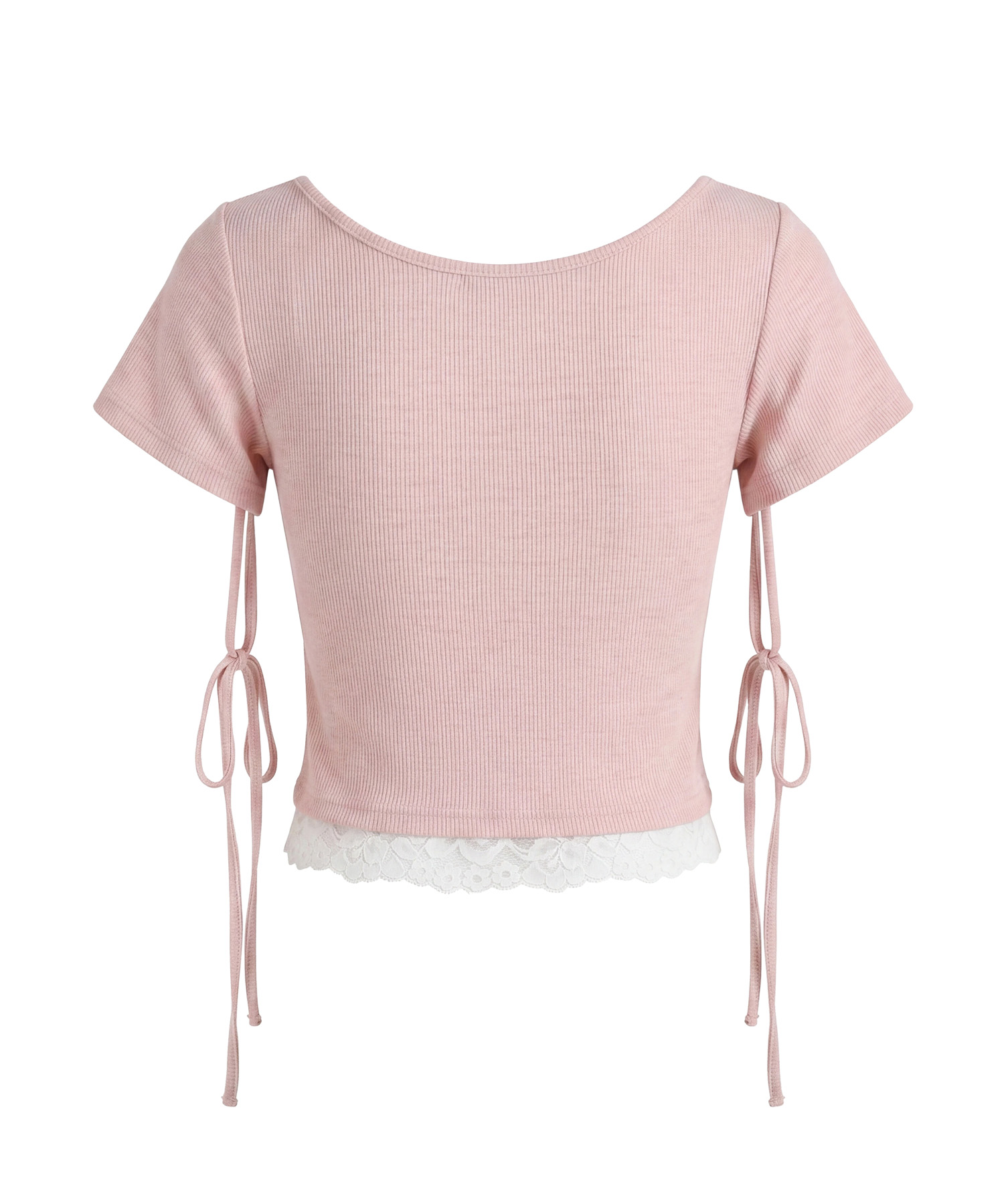 Lace shirring tops
