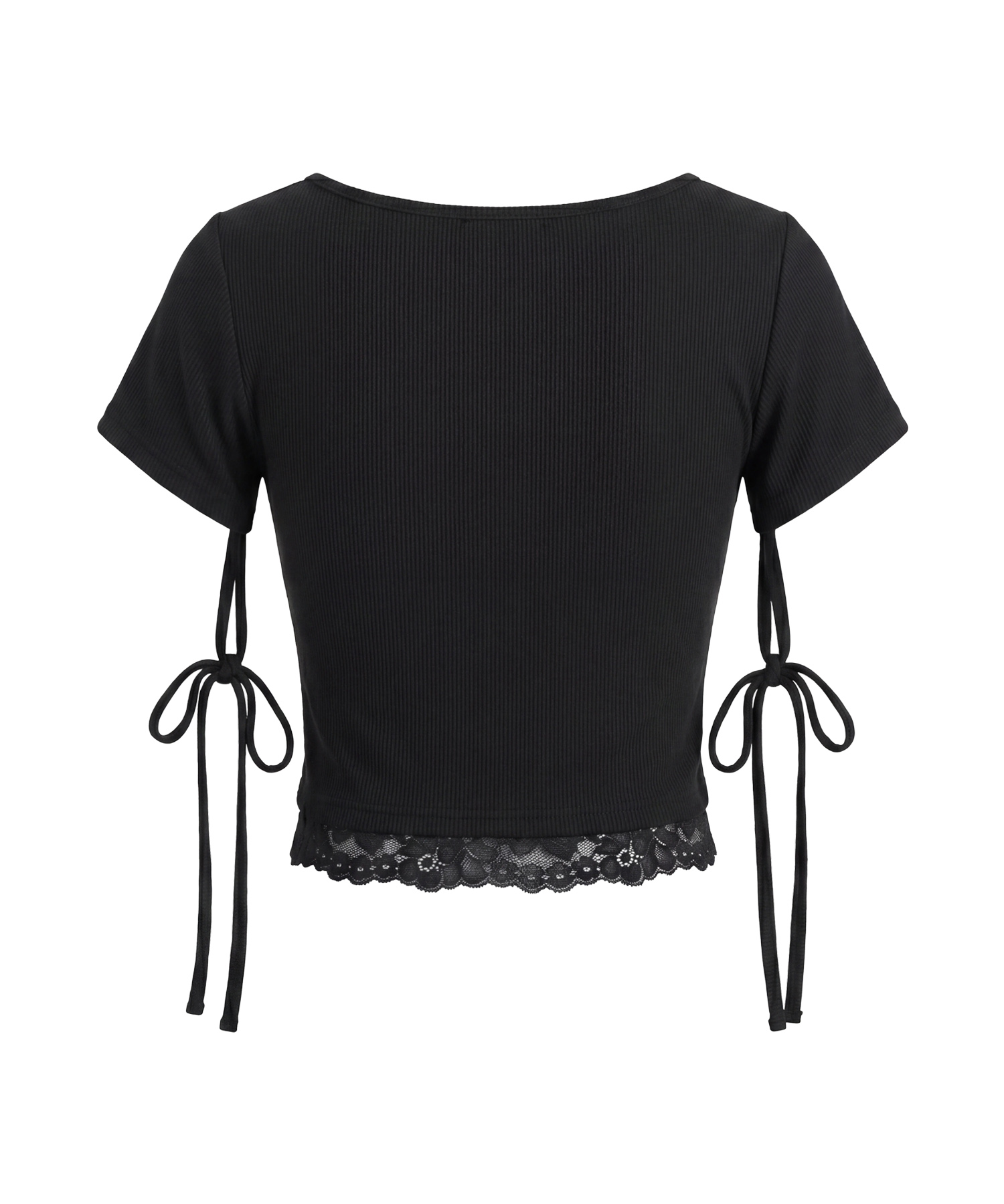 Lace shirring tops