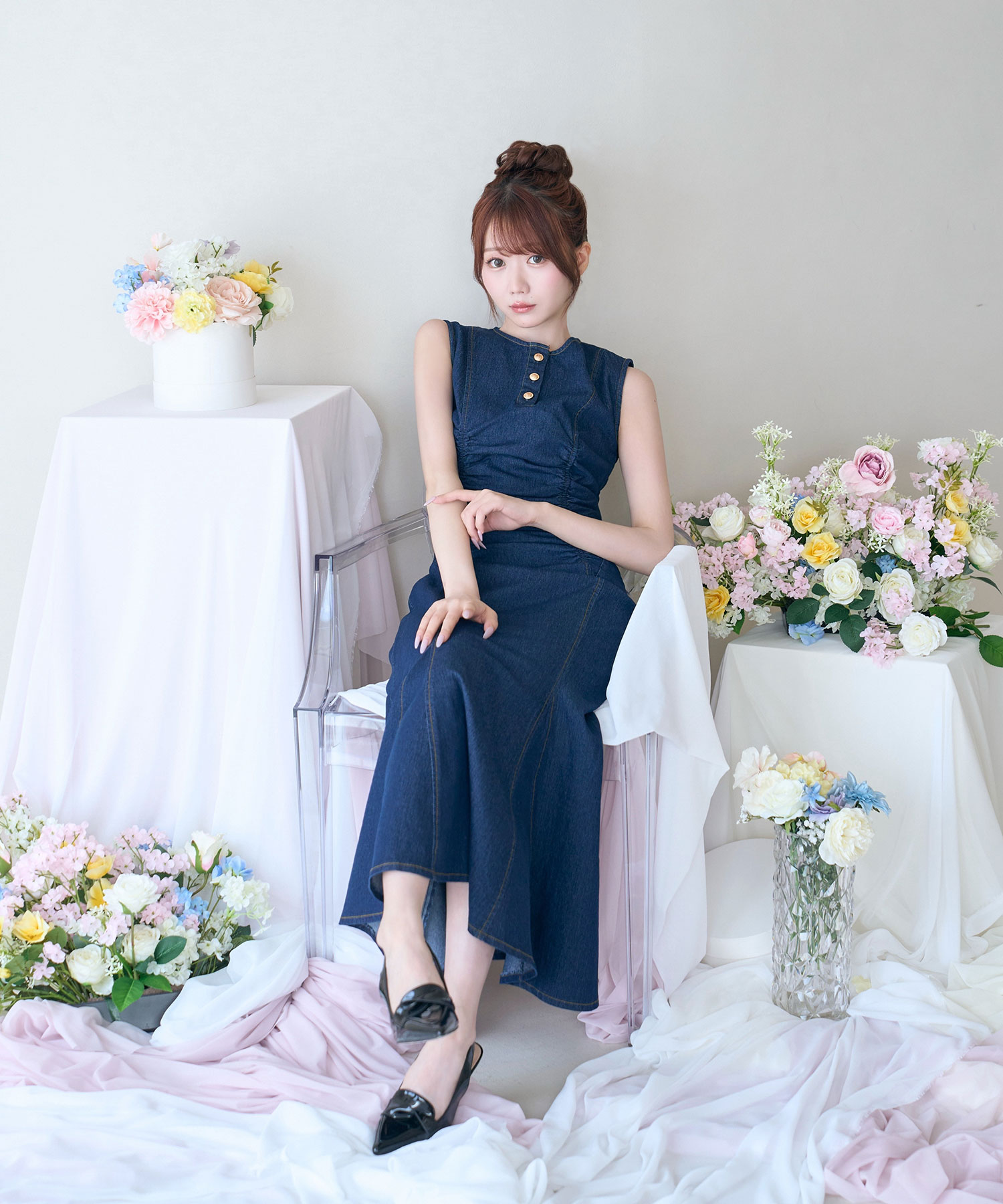 Denim mermaid dress